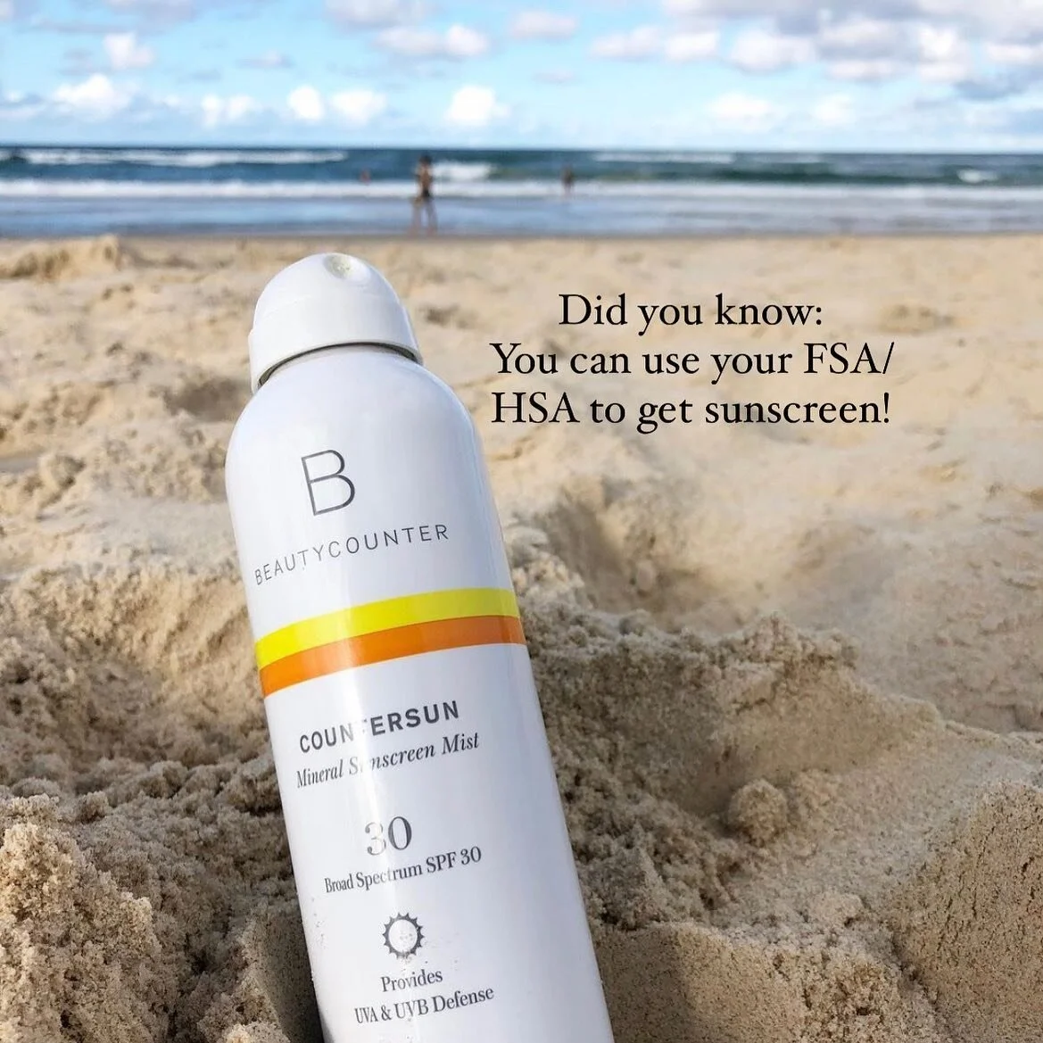 Check with your FSA/HSA to see how much you have left for this year. You could use it to get SPF! This could include our Dew Skin tinted moisturizer with SPF!
.
Shop link: beautycounter.com/justinerylah
.
(Be sure to first check with your specific FS