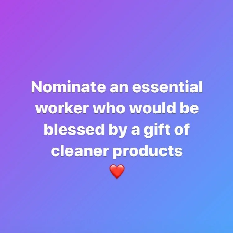 This month I&rsquo;m giving safer product collections to bless two essential workers. Nominate your friends on the front lines by tagging them in this post or messaging me.
.
Drawings happen May 25 &amp; May 28. The selected people will be shipped th