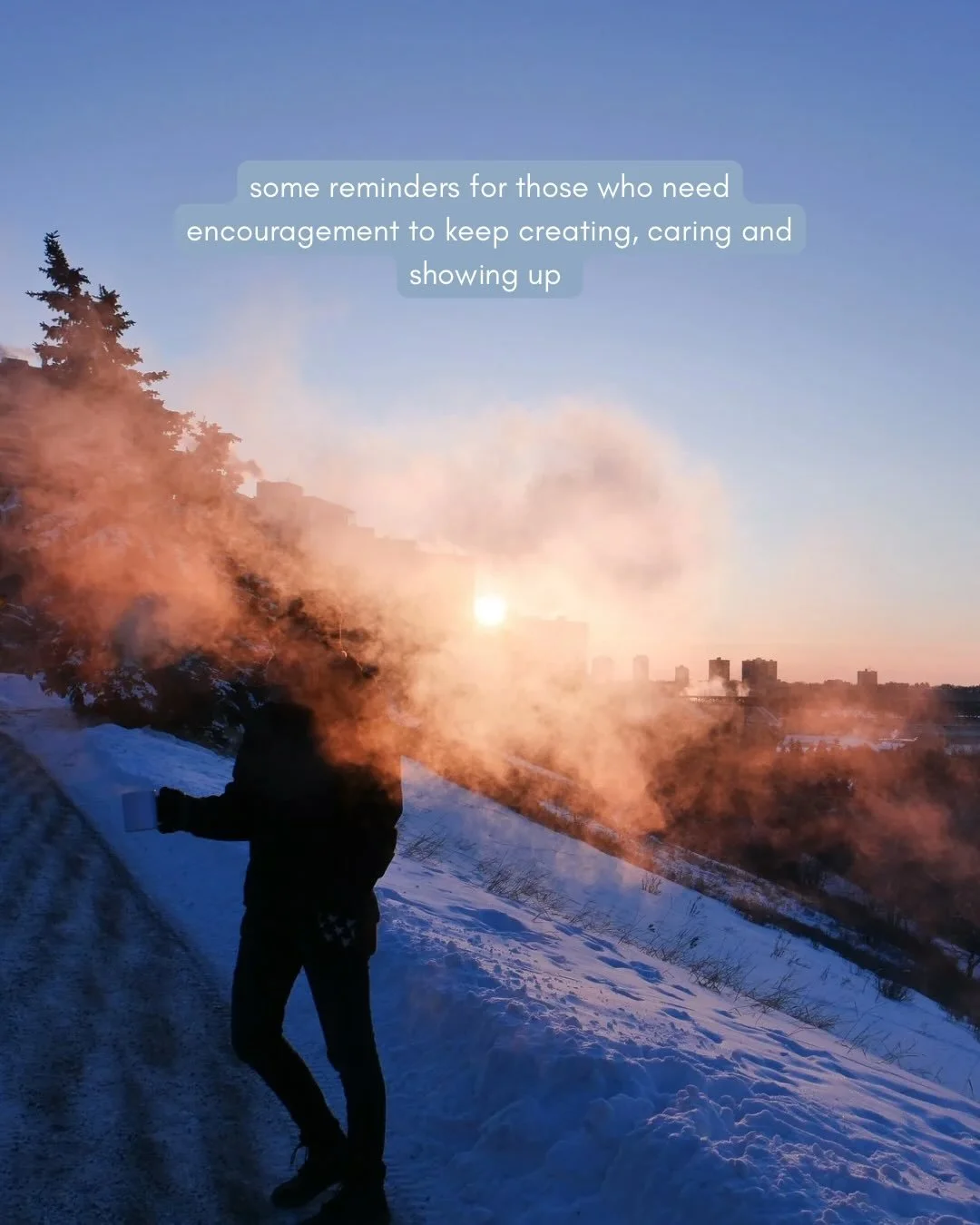 For those bringing light into colder seasons through their art, their care and their presence.. this is for you.⁣
🫶🏼⁣
⁣
⁣
&mdash;