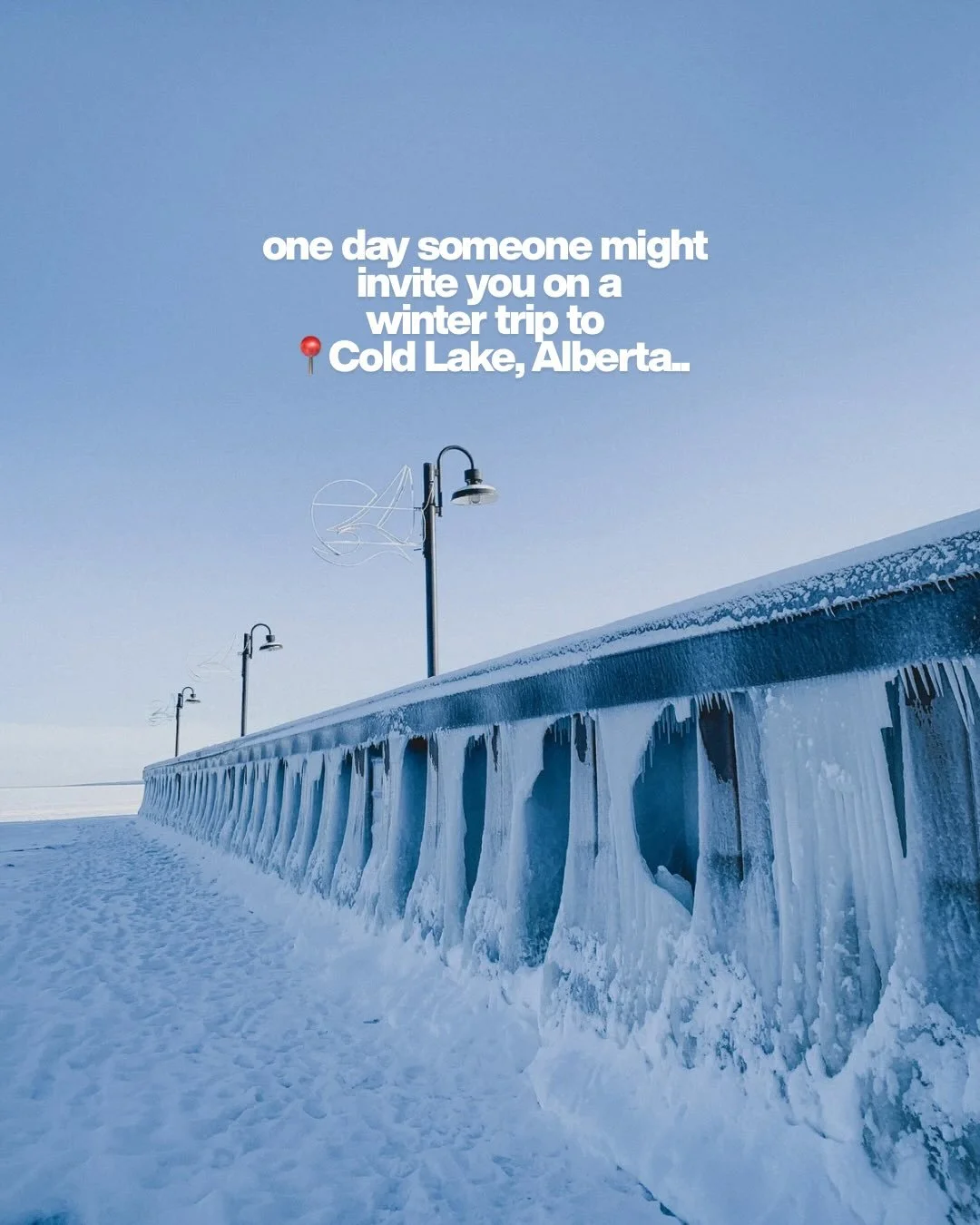 Cold Lake wears winter well.⁣
❄️😍⁣
⁣
⁣
⁣
&mdash;⁣
#explorealberta #travelalberta #alberta #explorecanada #canada