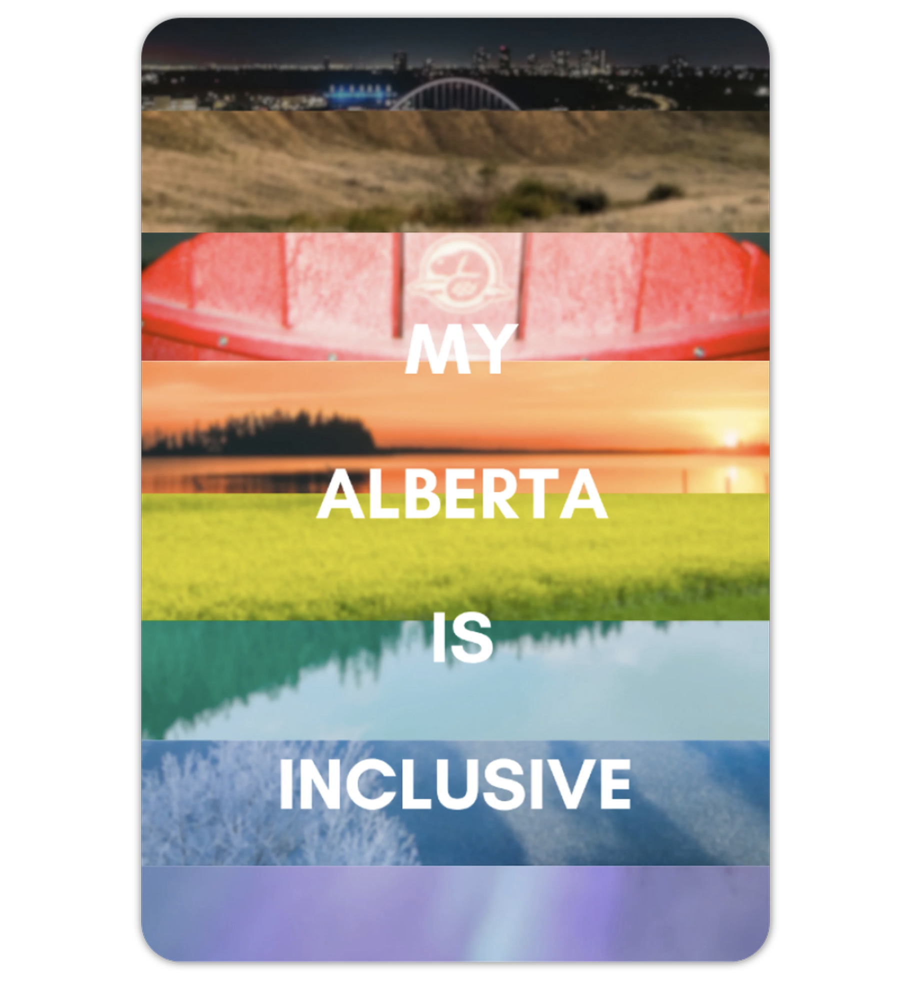 My Alberta is Inclusive Fridge Magnet