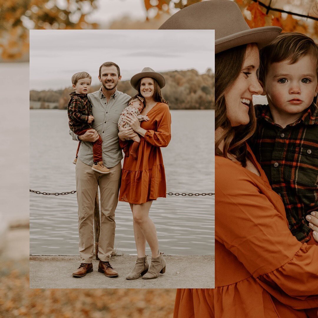 The McCann family 🍁🍂 

Excuse me while I obsess over these fall colors and this beautiful family! 
Two years ago I was taking their maternity photos at this exact spot! I love being able to watch families grow and create memories for them that last