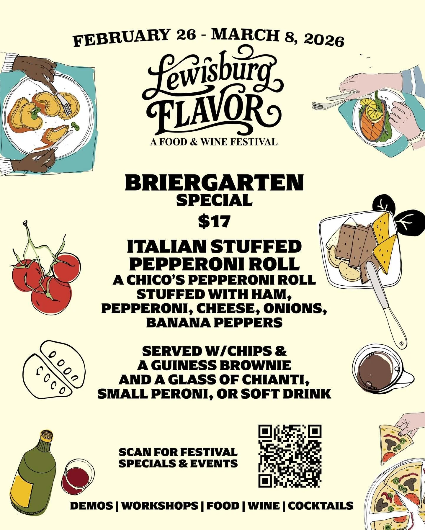 We are so excited for Lewisburg Flavor!  Stop by and try our creation starting February 27th!