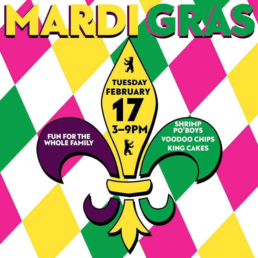 Next Tuesday is FAT TUESDAY - Always a great time BG!