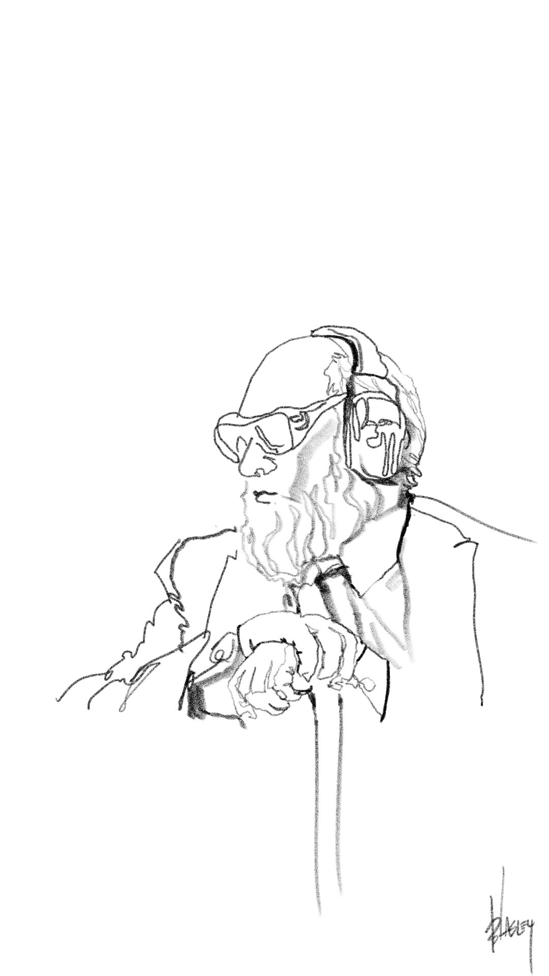 "Train Riders 7" Digital Pen by Blake Lasley