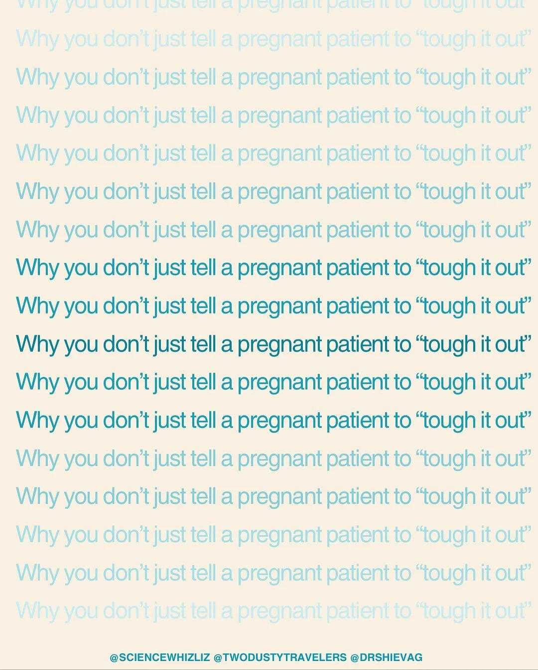During the announcement yesterday President Trump told pregnant patients to just &ldquo;tough it out&rdquo; and not take acetaminophen. On the surface that may not seem like a big deal - but it is. That tough it out mentality will cost mothers and ba