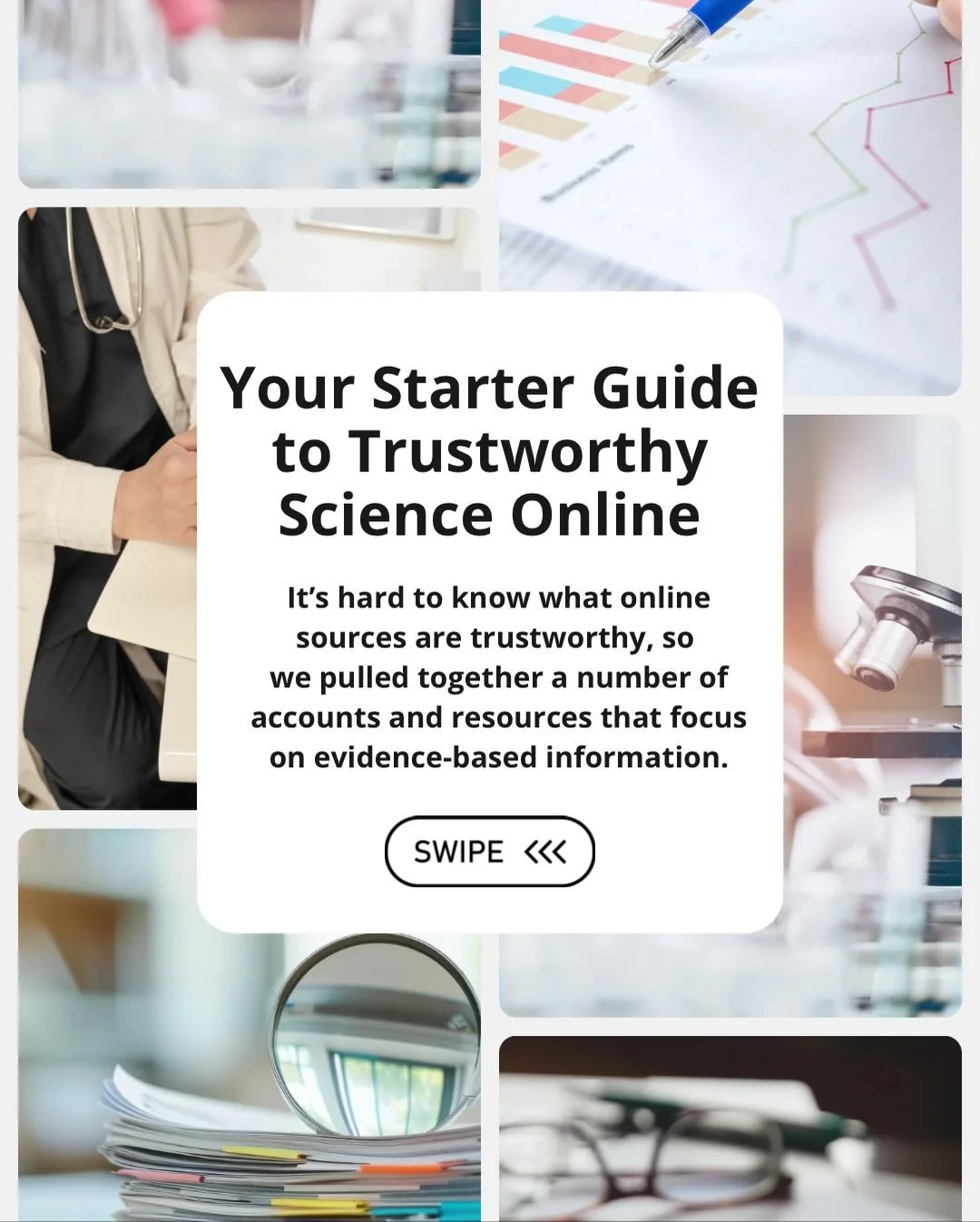 So many people messaged today asking, &ldquo;Where can I go for evidence-based info?&rdquo; This post is our best attempt to gather trusted websites and accounts in one place. It&rsquo;s definitely not a complete list, so feel free to add others in t