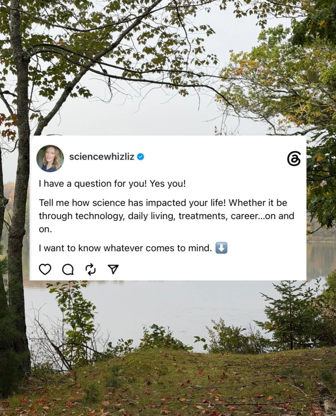Happy Friday! I want to hear what comes to mind for you when I ask how has science has impacted your life?

Drop whatever comes to mind below! ⬇️⬇️