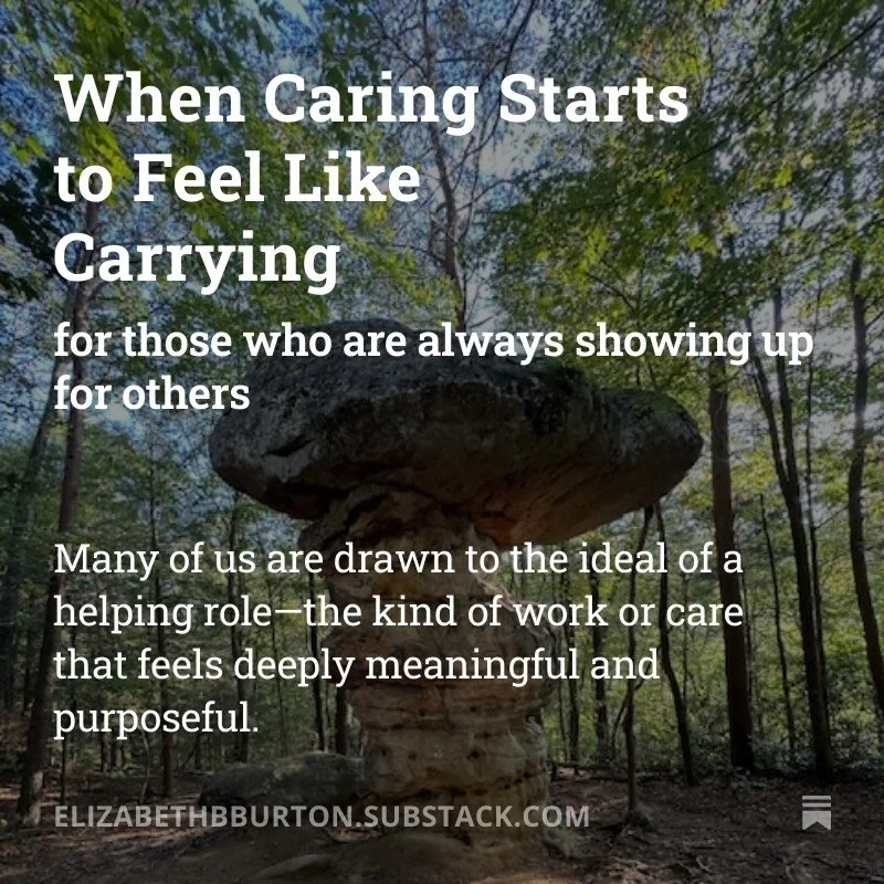 For those who CARE so much and yet feel so WEARY and exhausted. Let me know what resonates with you, and consider sharing with someone you know who cares.🫶

Save for later so that you can read again when you are feeling especially weary!!💫

https:/
