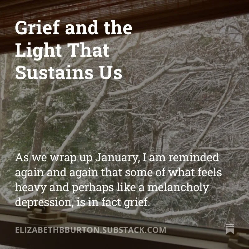 A reflective piece on the weight and darkness of grief and how intensely encompassing the shadow of grief is, and yet in the midst of it, we can look for light that sustains. As I share this, many are dealing with intense ice-storm experiences&mdash;