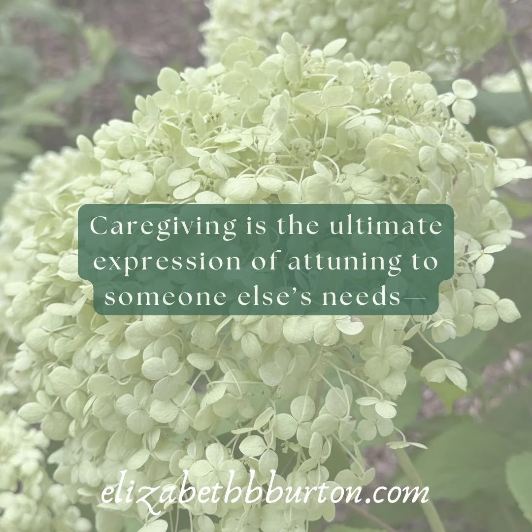 A reflection for anyone navigating the long road of caregiving&mdash;learning that caring for yourself does not mean caring less for someone else.

https://elizabethbburton.substack.com/p/the-myth-of-the-selfless-caregiver

Let me know if this reflec