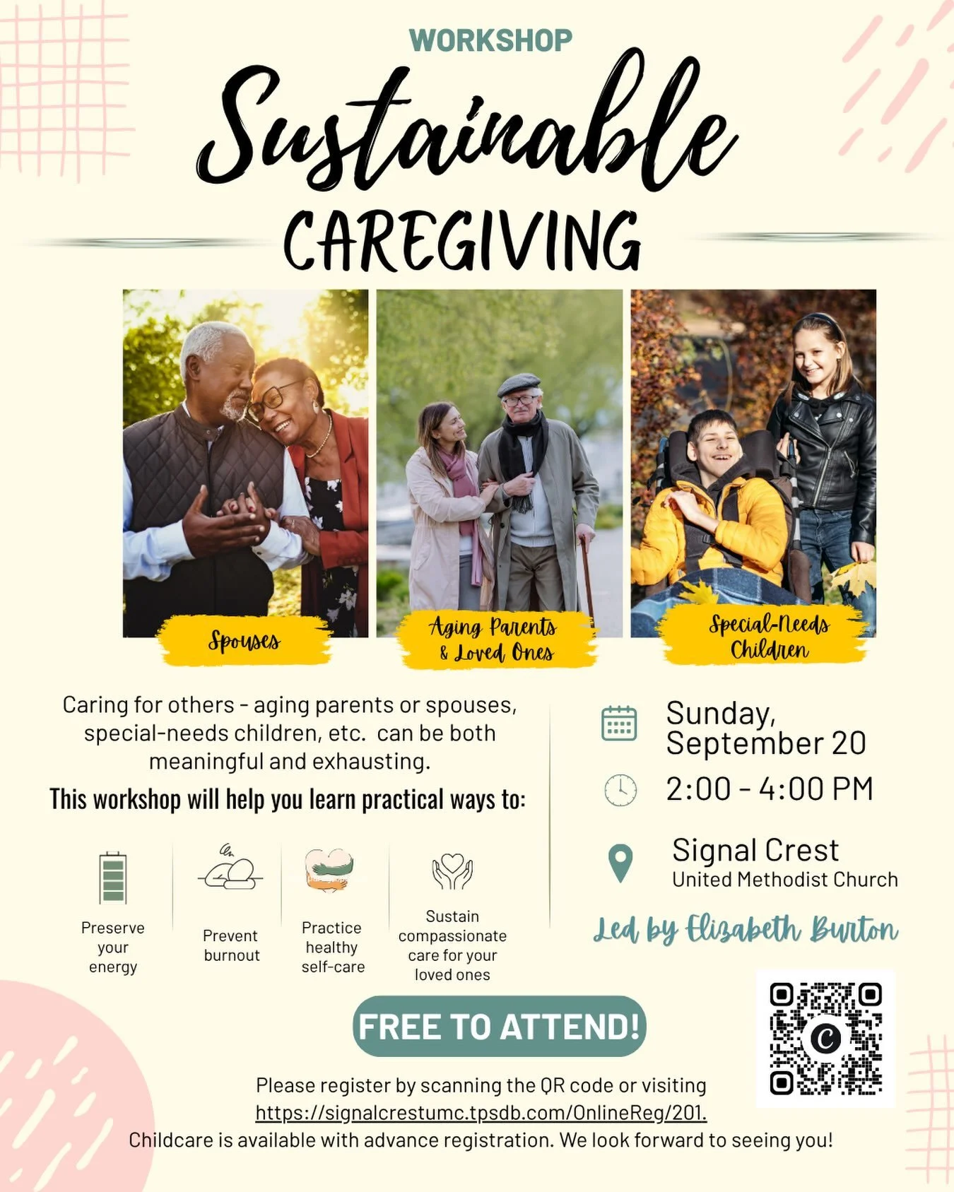 I&rsquo;m SO excited for this upcoming opportunity! If you can relate to the goodness, and yet the weariness of caregiving, and you are relatively close to Chattanooga, consider joining us for this workshop happening in one month!! 

Many thanks to @