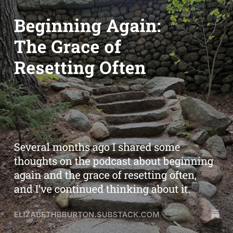 What if resetting didn&rsquo;t mean starting completely over?
What if it could simply be a moment of noticing: How am I doing? What do I need?

We don&rsquo;t have to wait for a new year, a new season, or a perfect moment. The opportunity to reset is
