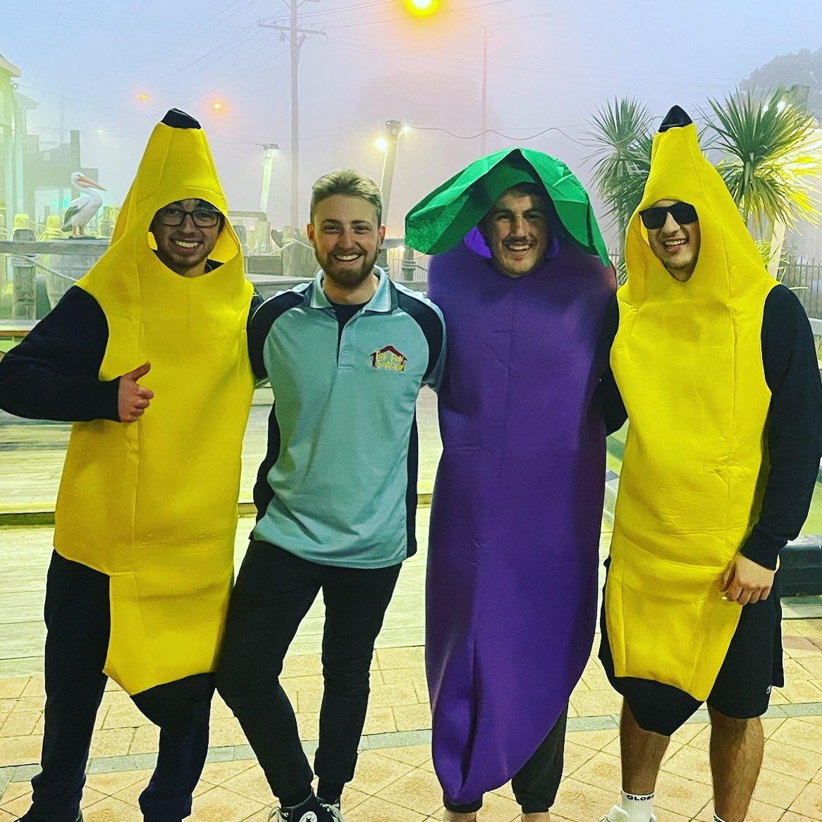 Two bananas and an egg plant walk into a room. Boom boom! All sorts of crazies came out to play today! We&rsquo;re not sure if our main man Ben attracts this type, but he&rsquo;s a champion and is always in a bright mood when he sees people walking t