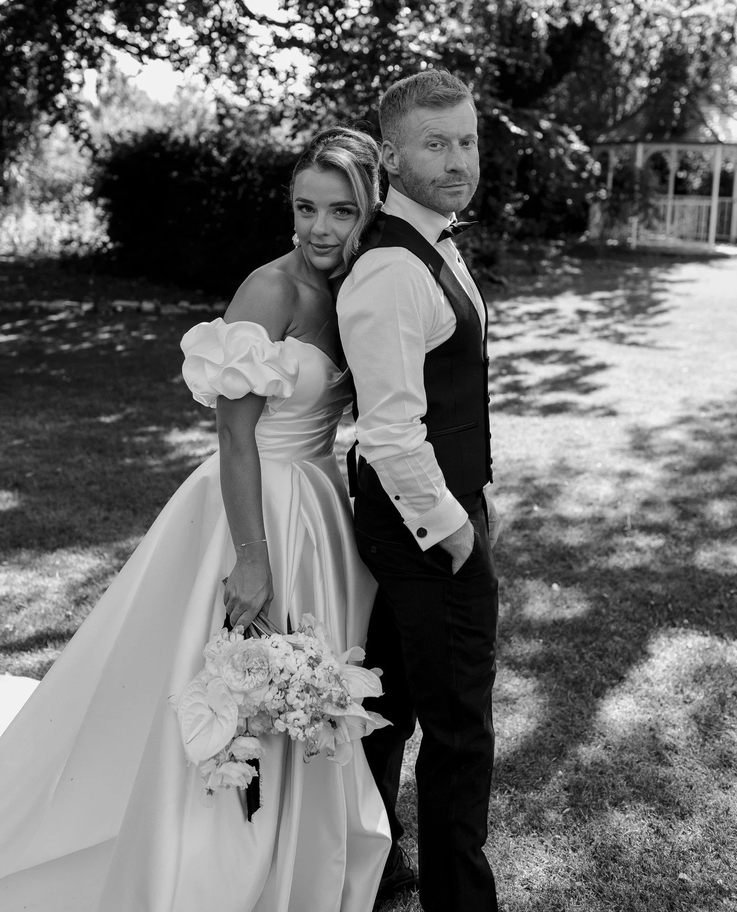 &quot;I always knew what style of dress I wanted and this style of dress had been saved on my Pinterest board for years, I wanted to be a classic bride. The fabric of this dress is like nothing I have ever seen before and it feels so luxurious. I fel