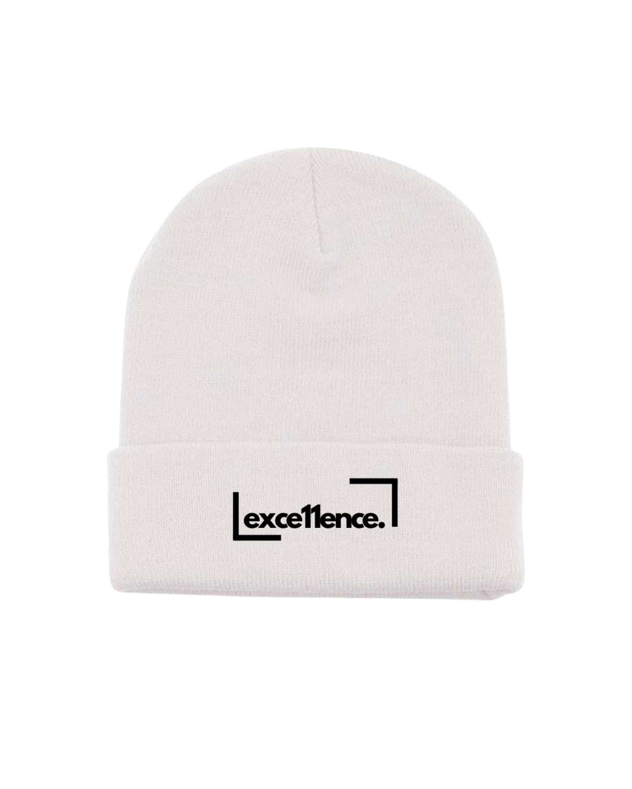 exce11ence Beanie white Plain.PNG