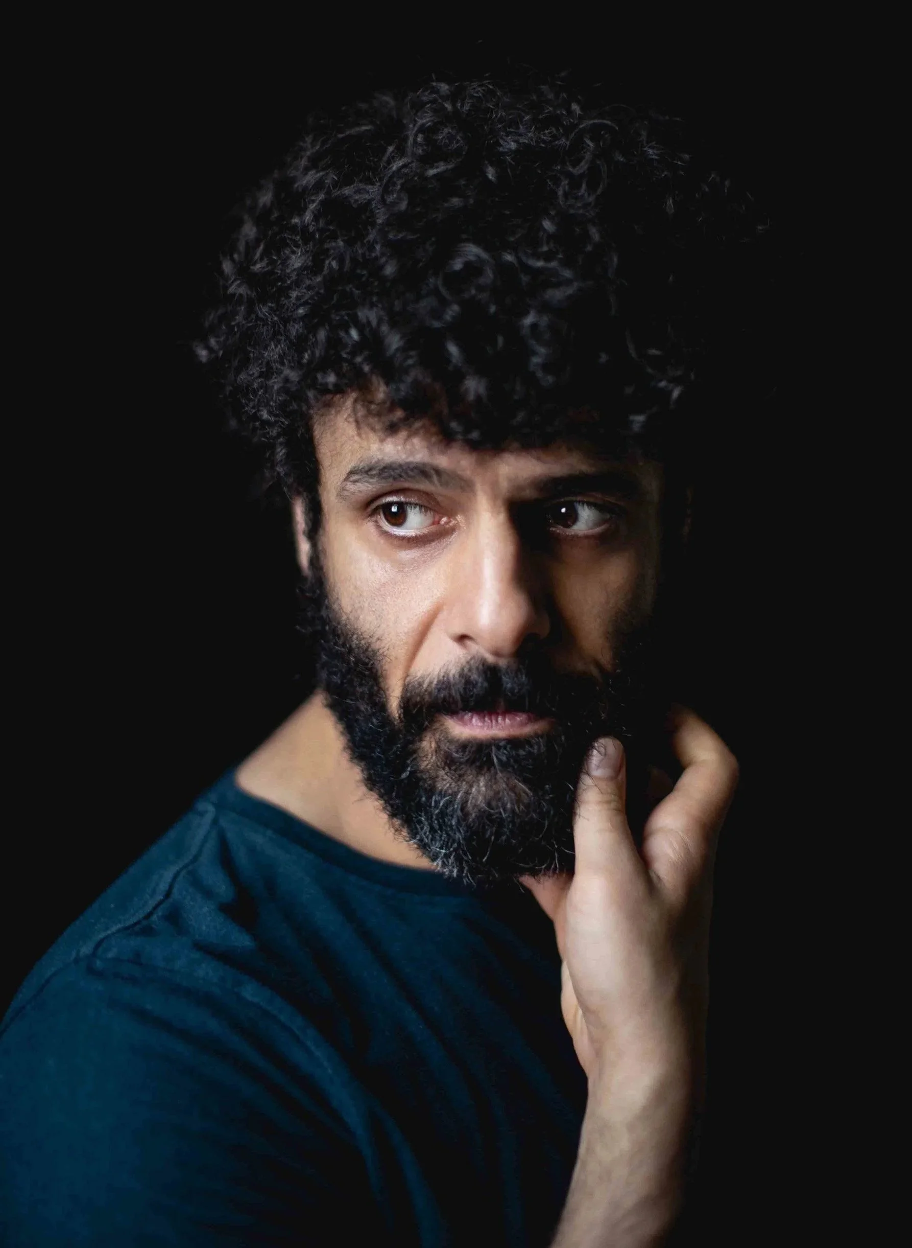 Studio Portrait of Fayssal Bazzi photographed by Rebecca Hitch in Sydney