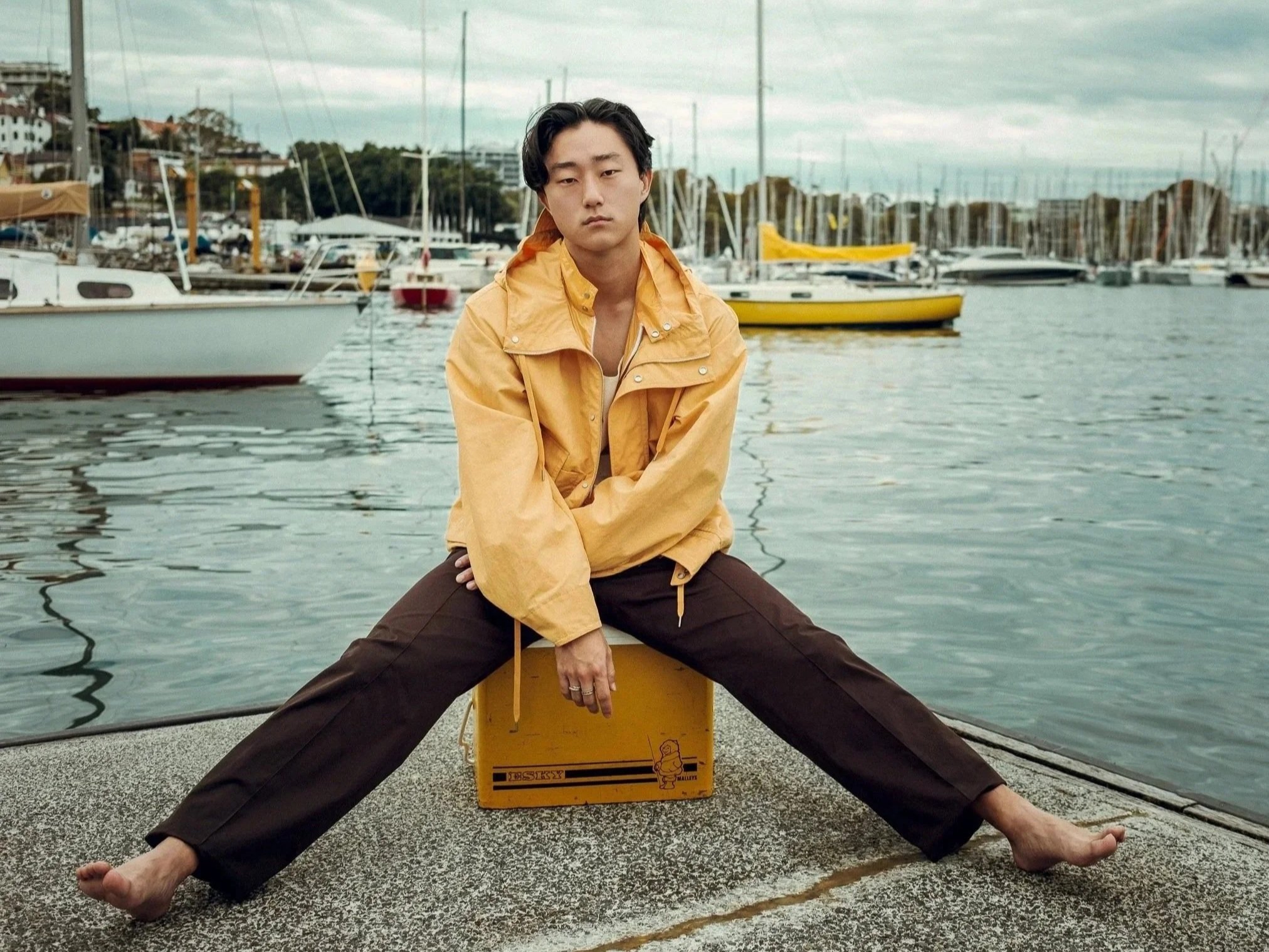 Editorial portrait of actor Peter Thurnwald by photographer Rebecca Hitch in Sydney