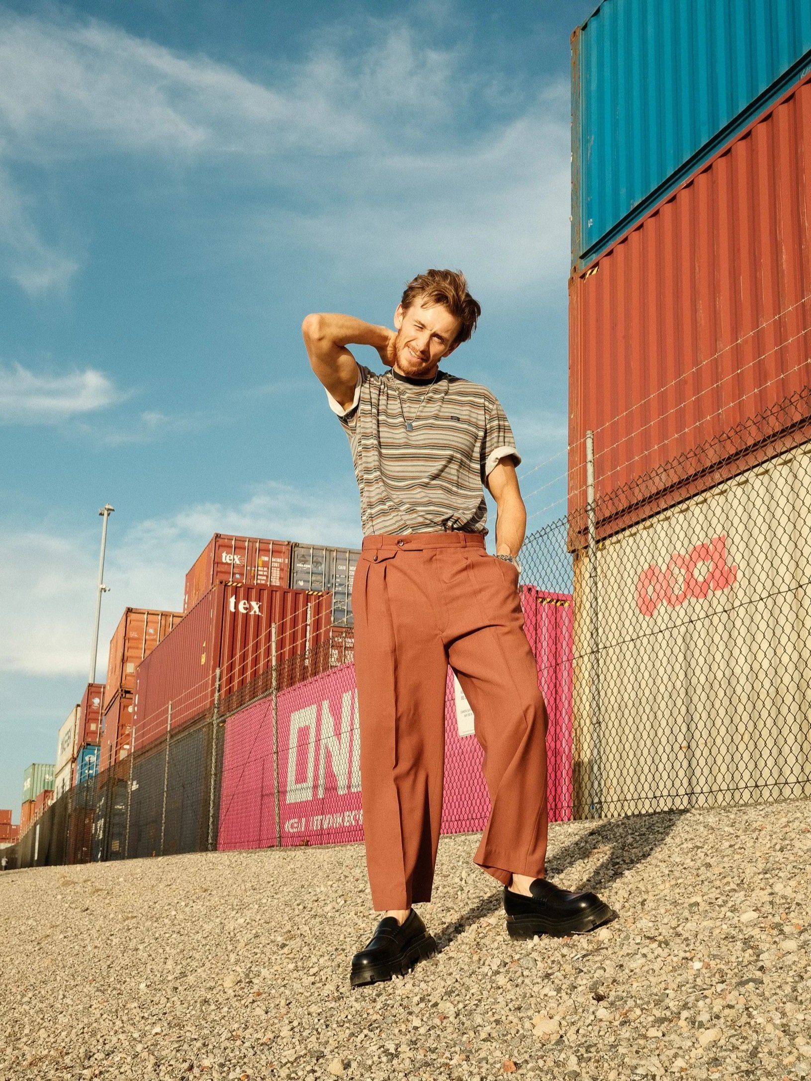 Actor Travis Jeffery photographed in Perth by Rebecca Hitch