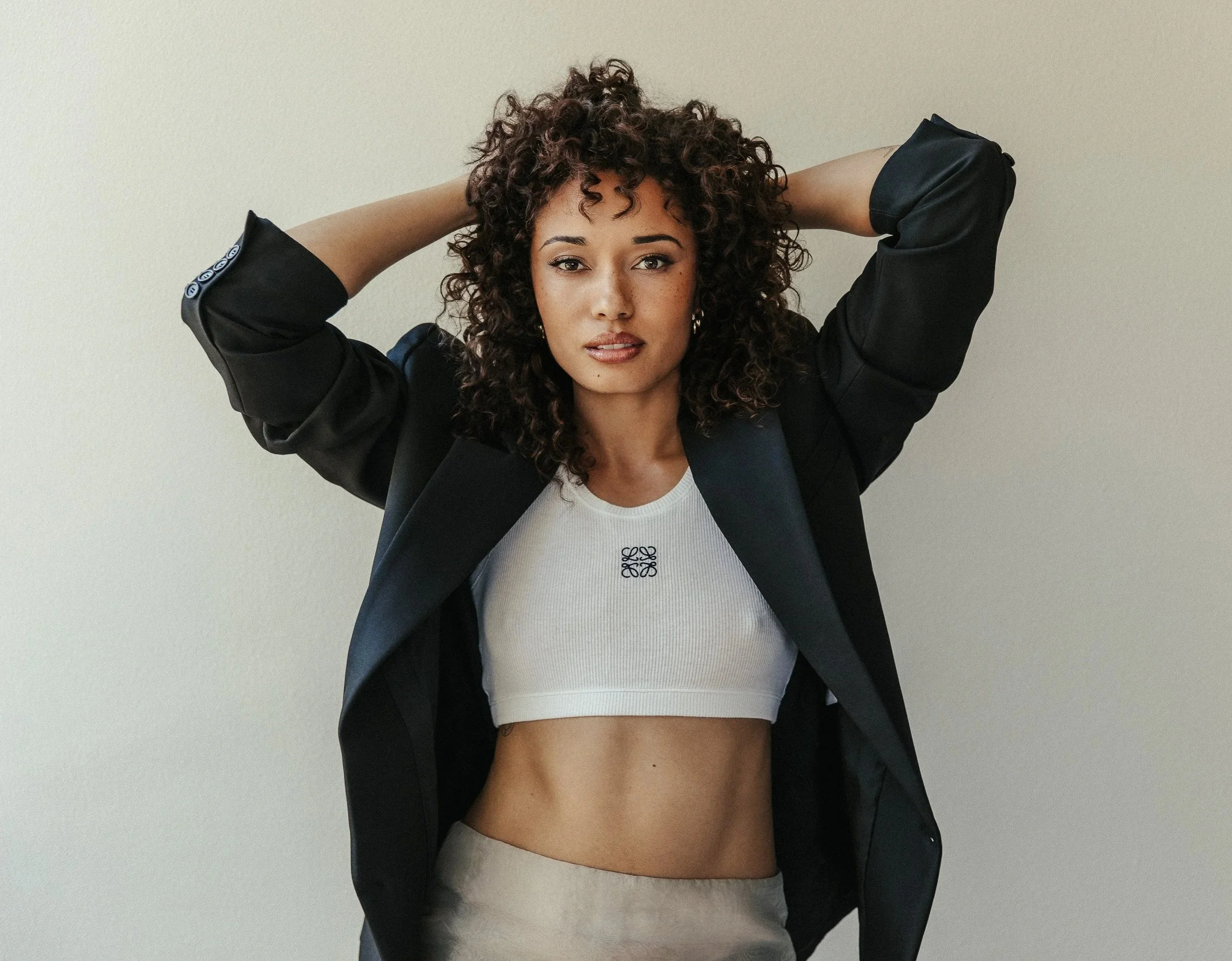 Natural-light editorial of Olivia Swann photographed by Rebecca Hitch