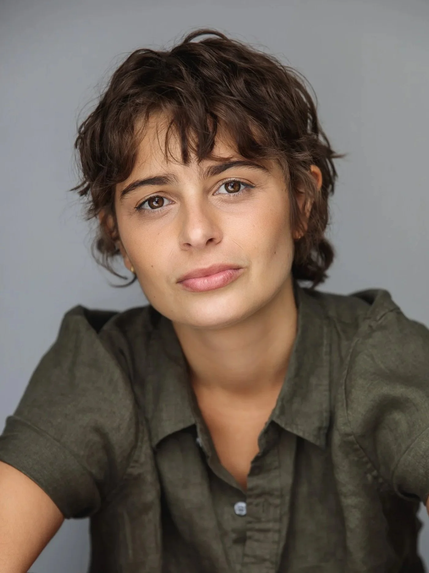 Headshot of actor and playwright Emmanuelle Mattana photographed by Rebecca Hitch in Sydney