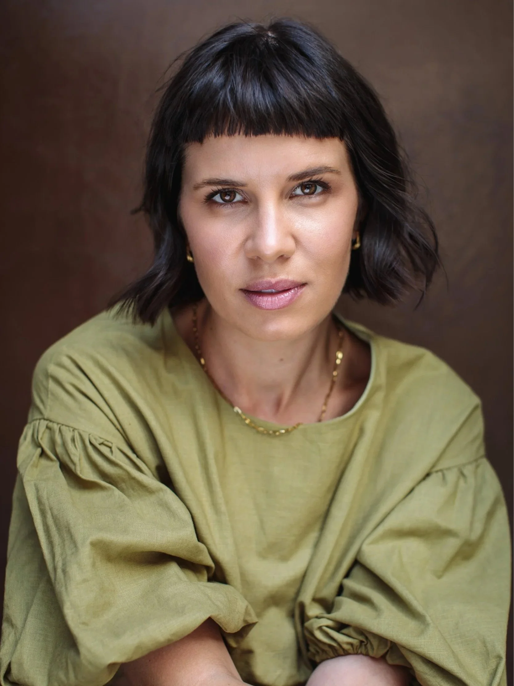 Headshot of actor Milu Green photographed by Rebecca Hitch in Perth