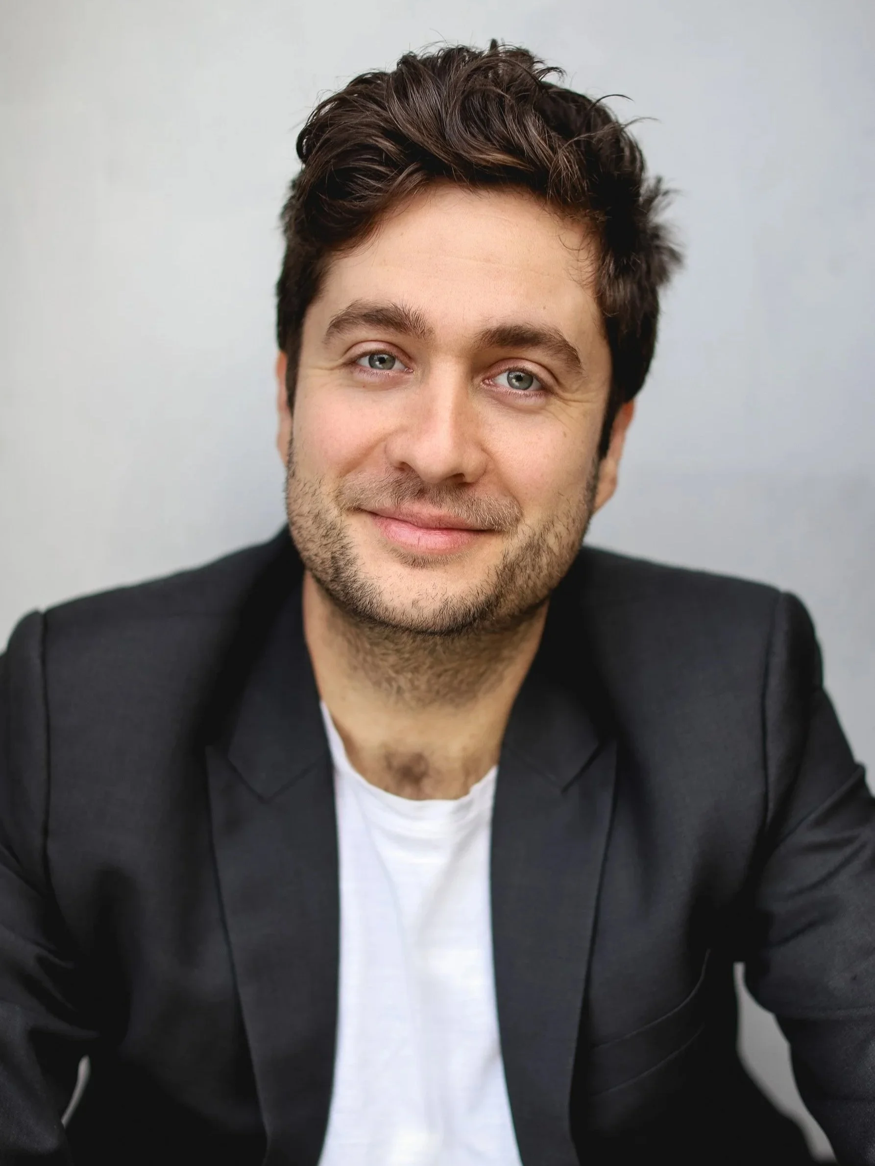 Headshot of writer and script producer Keir Wilkins photographed by Rebecca Hitch in Sydney