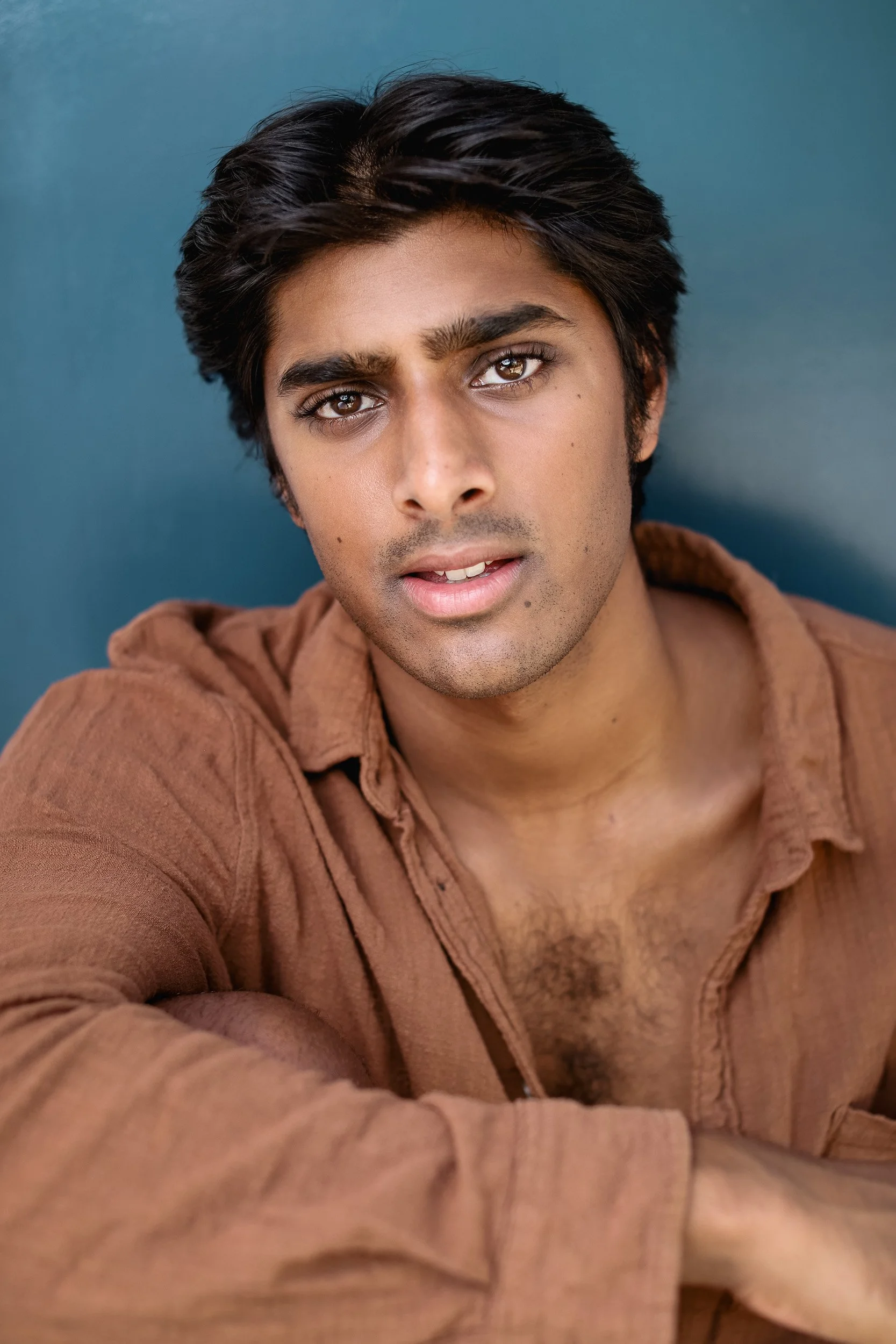 Headshot of actor Ashan Kumar photographed by Rebecca Hitch in Sydney