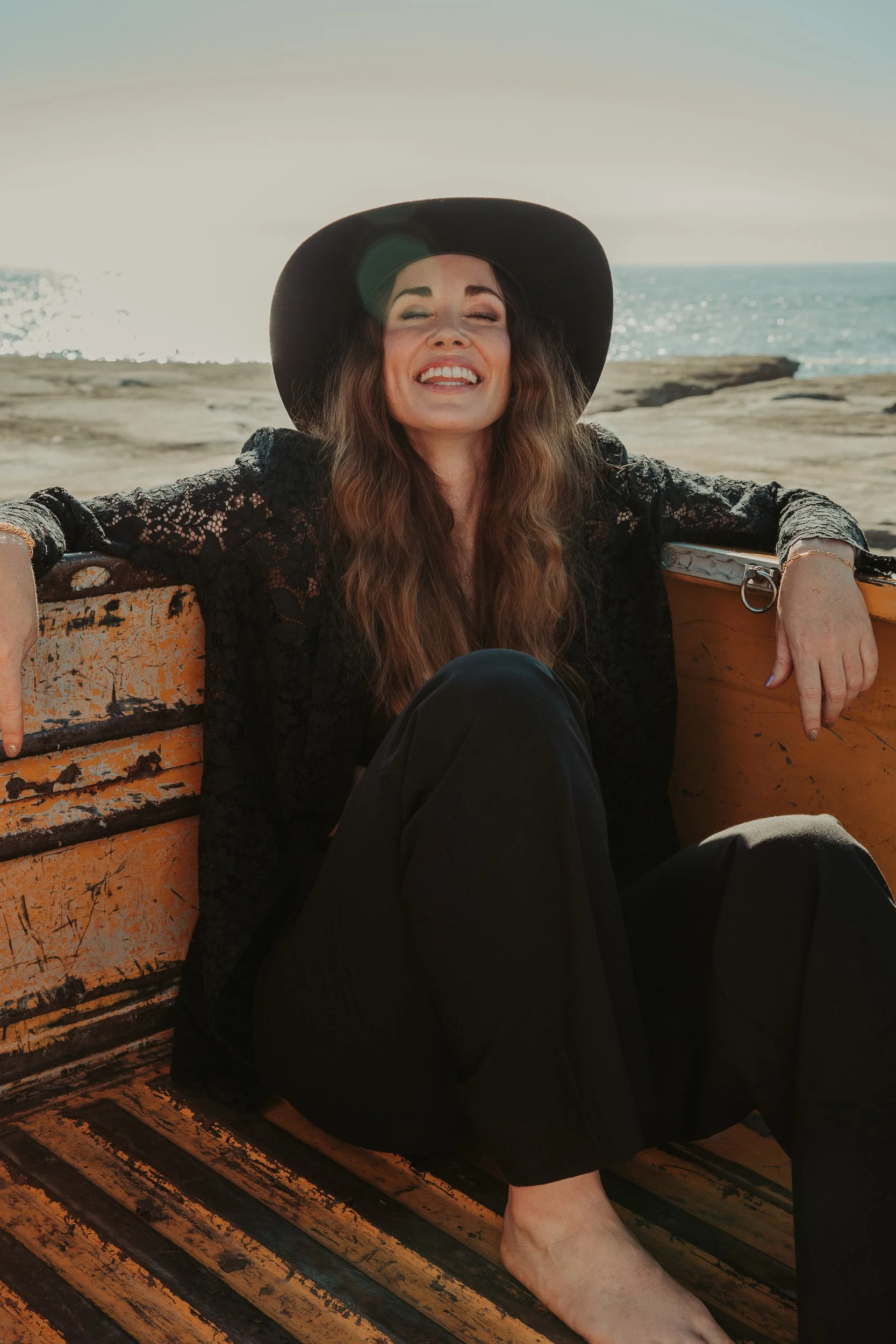 Publicity editorial of filmmaker and actress Genna Chanelle photographed by Rebecca Hitch