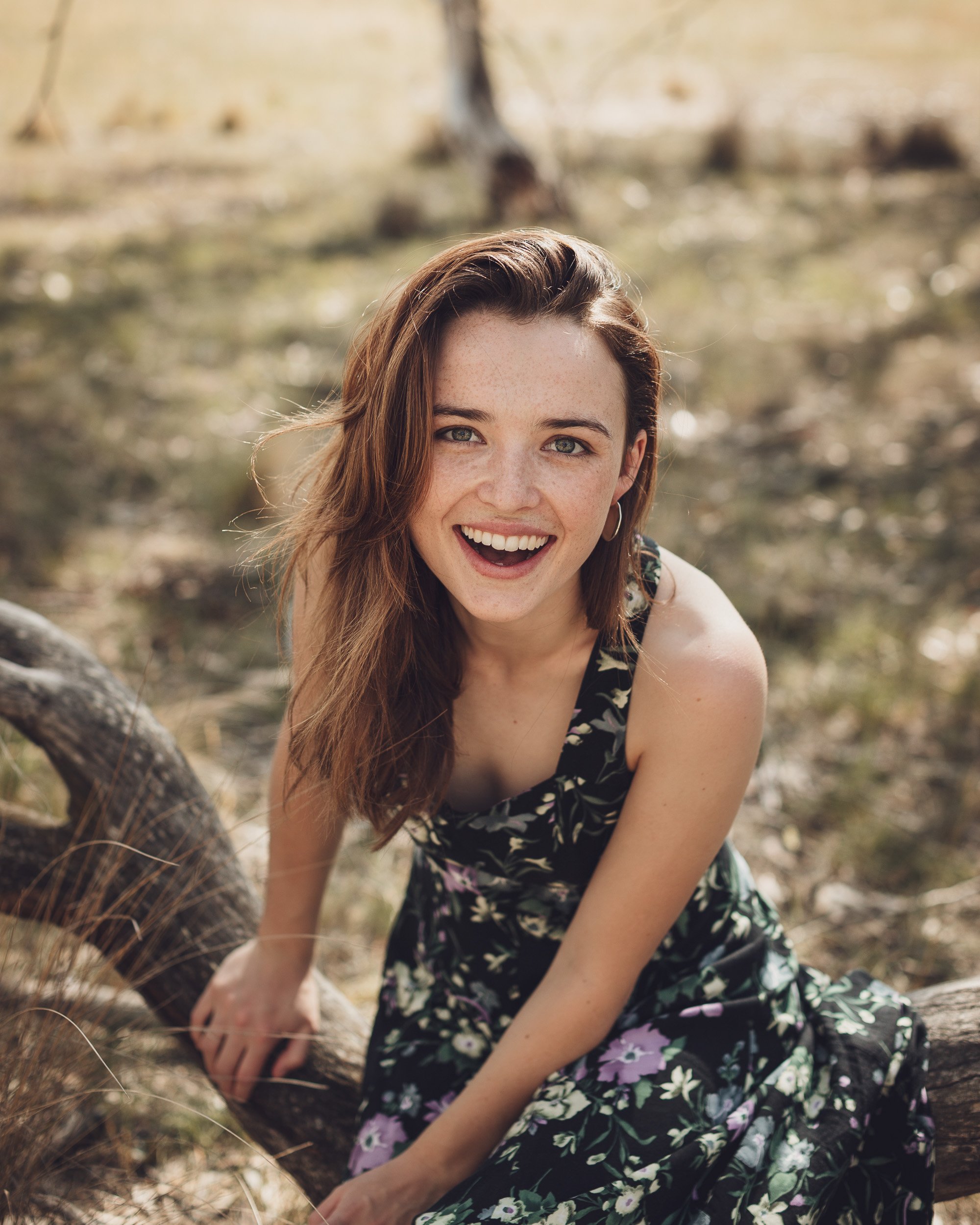 Editorial portrait of actor Philippa Northeast photographed by Rebecca Hitch