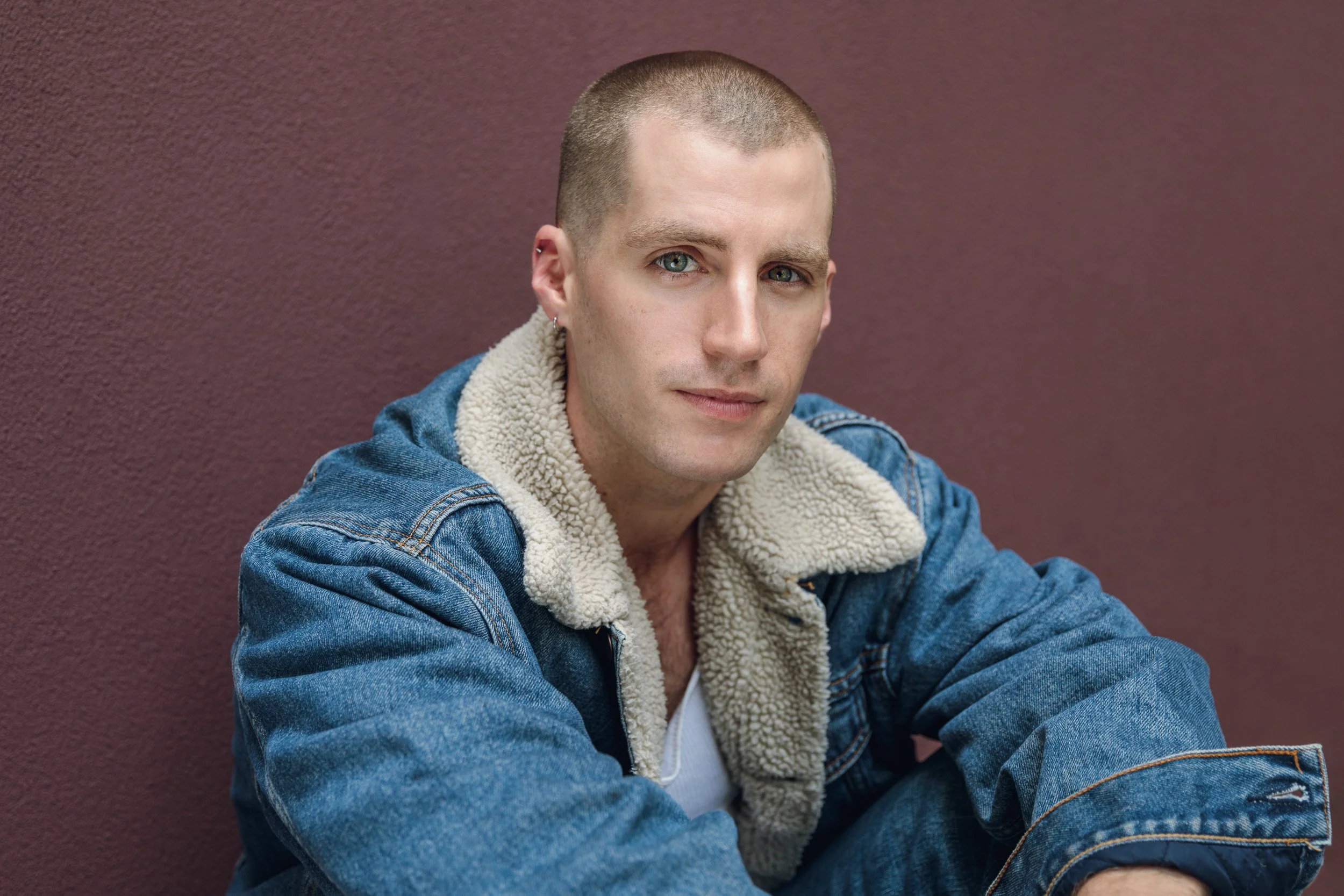 Headshot of award winning actor, writer & producer Patrick Livesey photographed by Rebecca Hitch in Melbourne