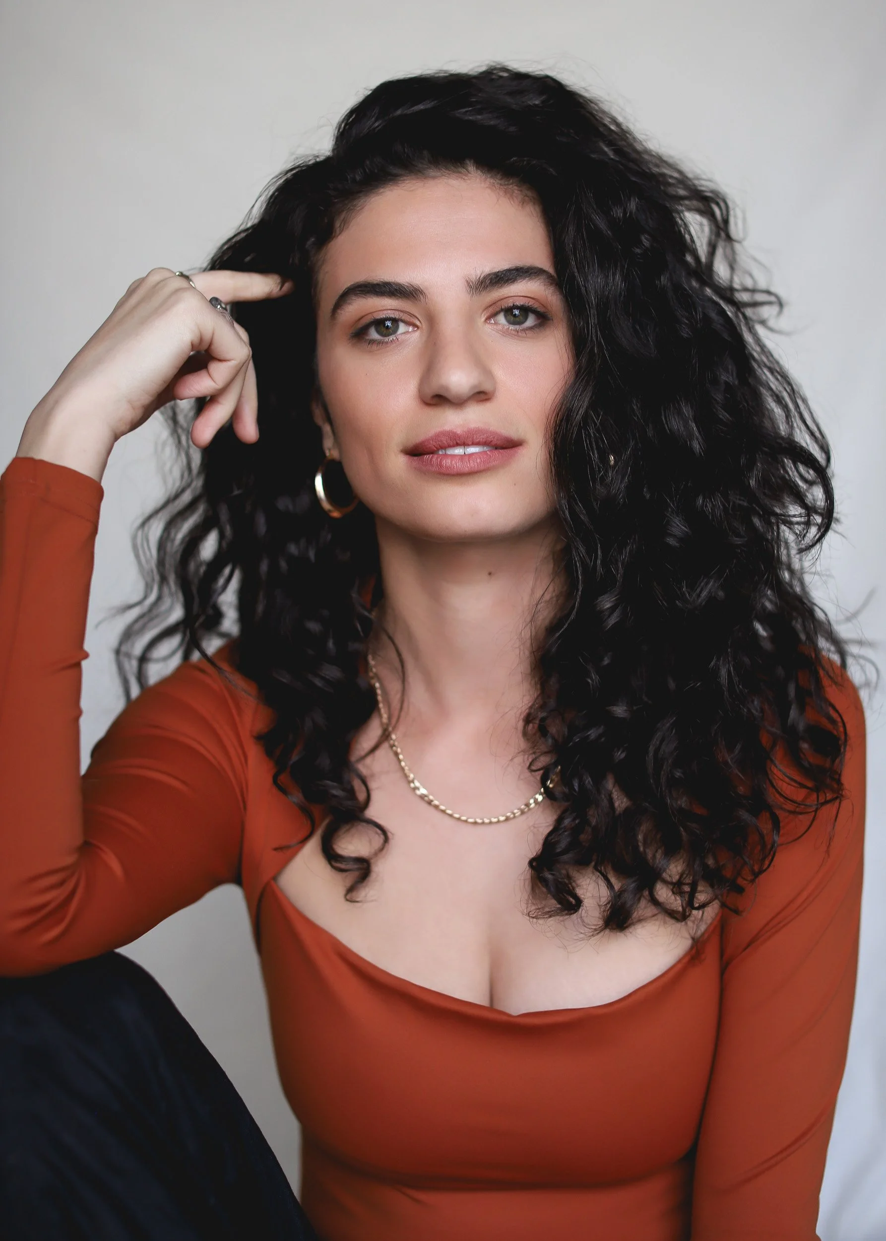 Headshot of actor Mia Morrissey photographed by Rebecca Hitch in Sydney