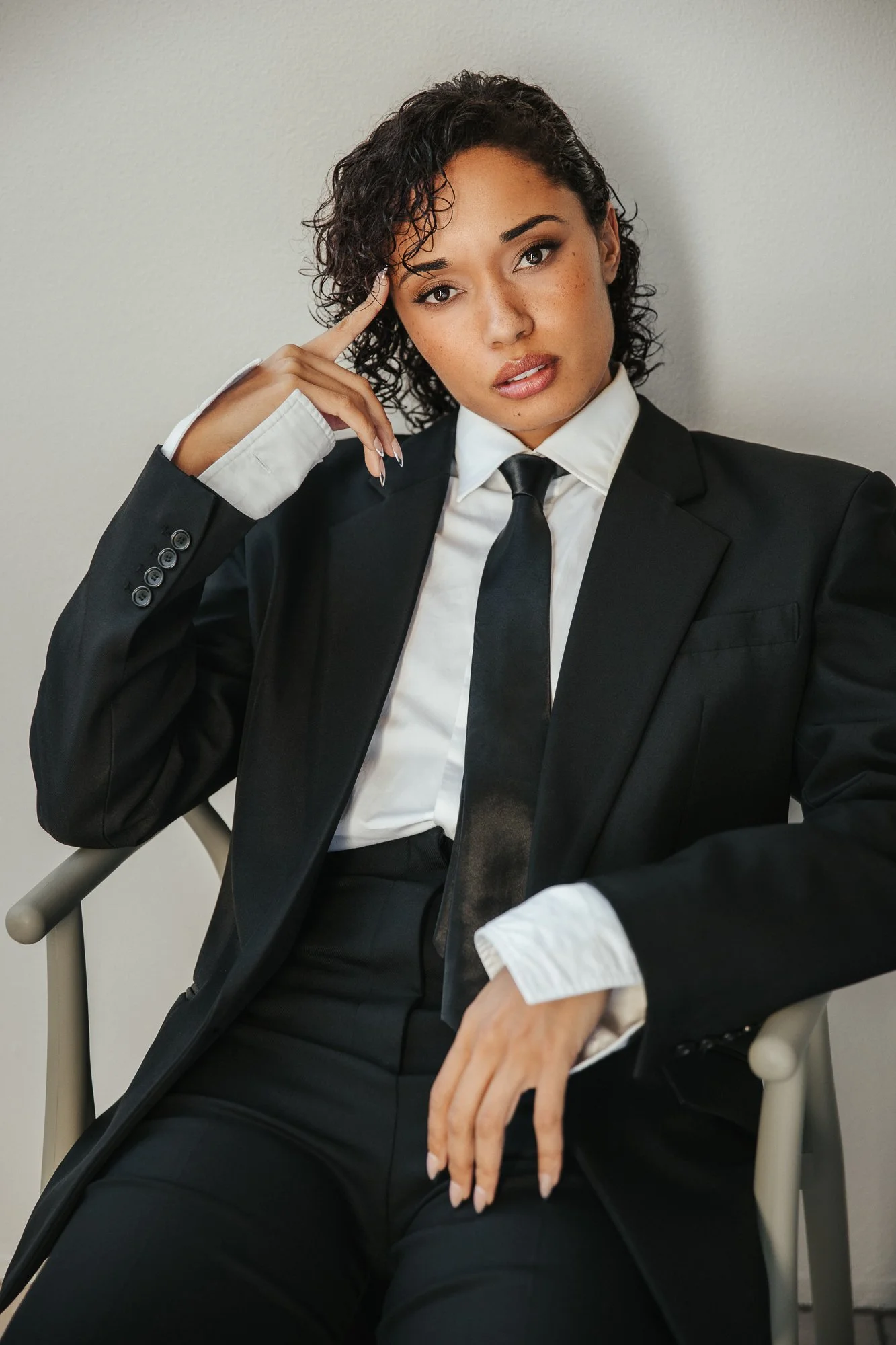Editorial portrait of actor Olivia Swann photographed by Rebecca Hitch in Sydney