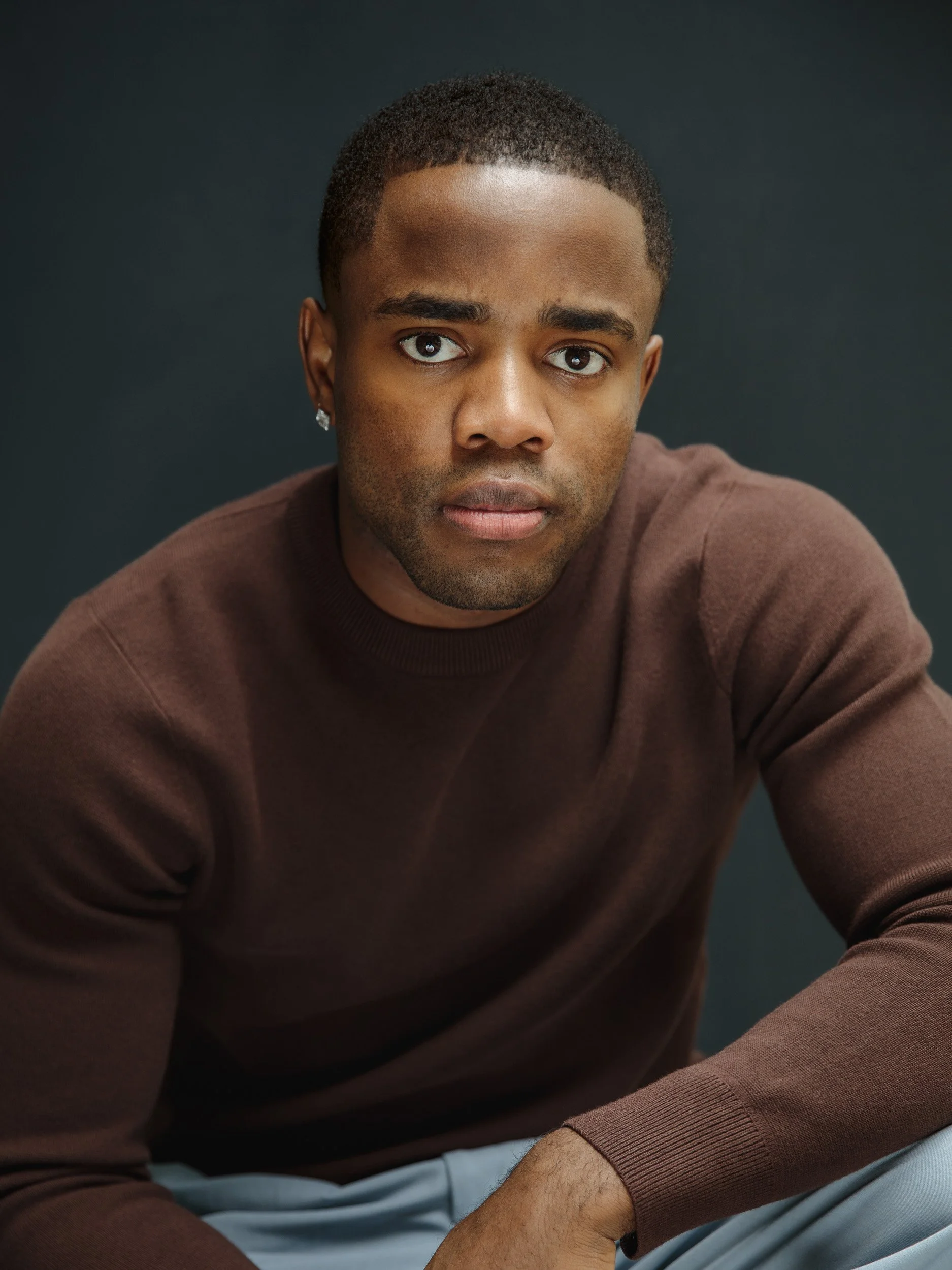 Headshot of actor Edward Mirindi photographed by Rebecca Hitch in Melbourne