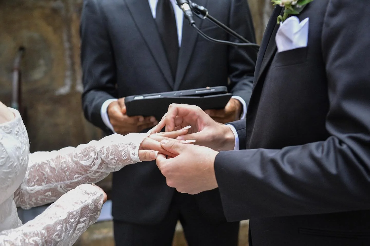 In this moment, forever begins&mdash;hands trembling, hearts full, and a promise sealed with a ring as they step into a lifetime together. 💍🤍

📸: @photobylouis 

#FrenchQuarterWedding #BaronessWedding #BaronessBliss #NewOrleansWedding