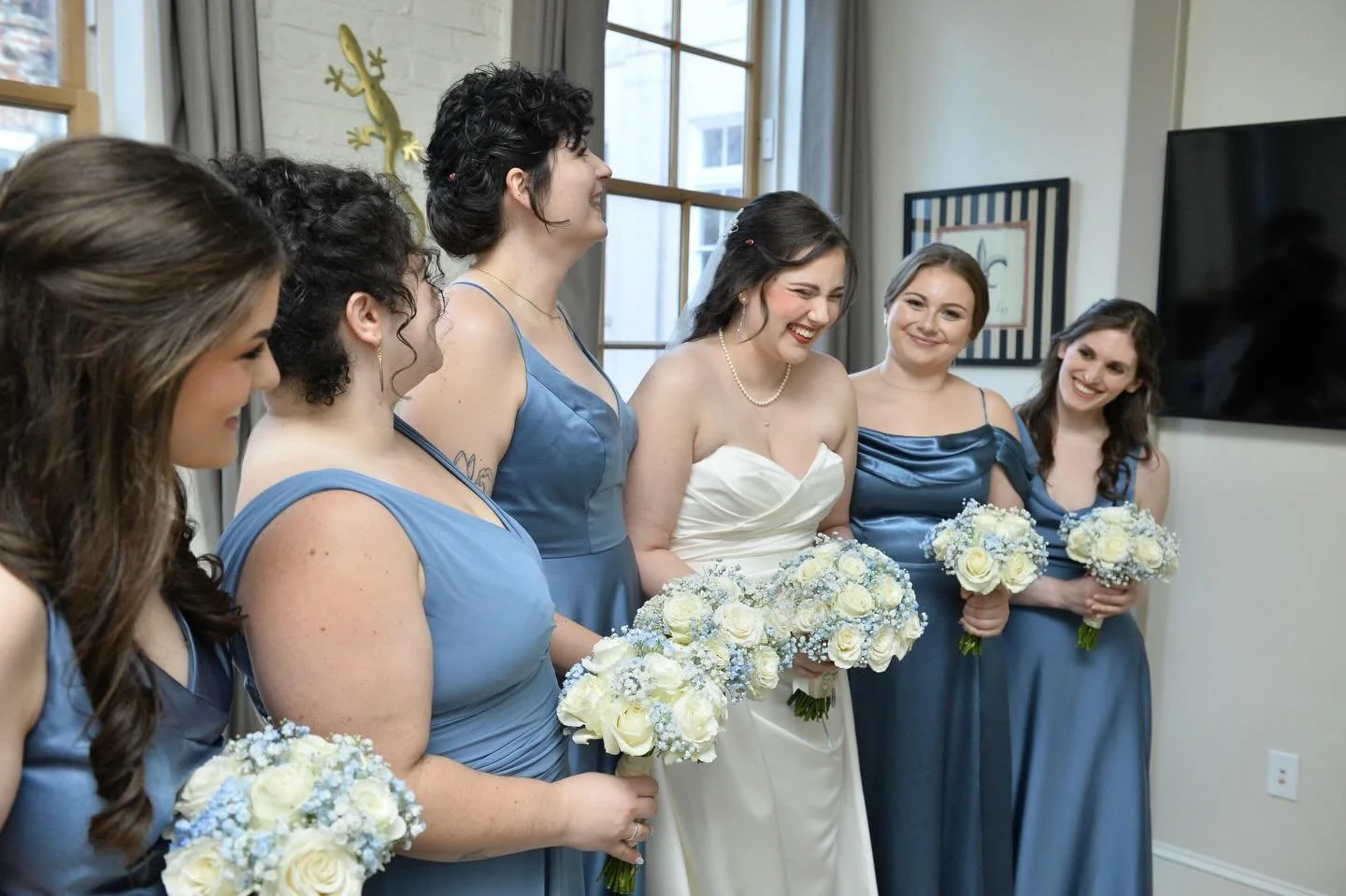 Surrounded by her favorite girls, laughter echoing, nerves fading, and joy overflowing&mdash;just moments before she becomes a bride. 💕 

📸: @photobylouis 

#BaronessWedding #BaronessBride #BaronessBridalSuite #FrenchQuarterWedding