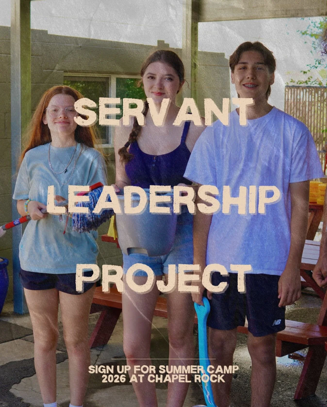 Want to do something that is meaningful, memorable and Fun?! Want to be a Camp Counselor someday?!
The Servant Leadership Project is just what you&rsquo;re looking for.
SPACES ARE LIMITED so Register Today!! 
Chapelrock.net/servant-leadership

#BEthe