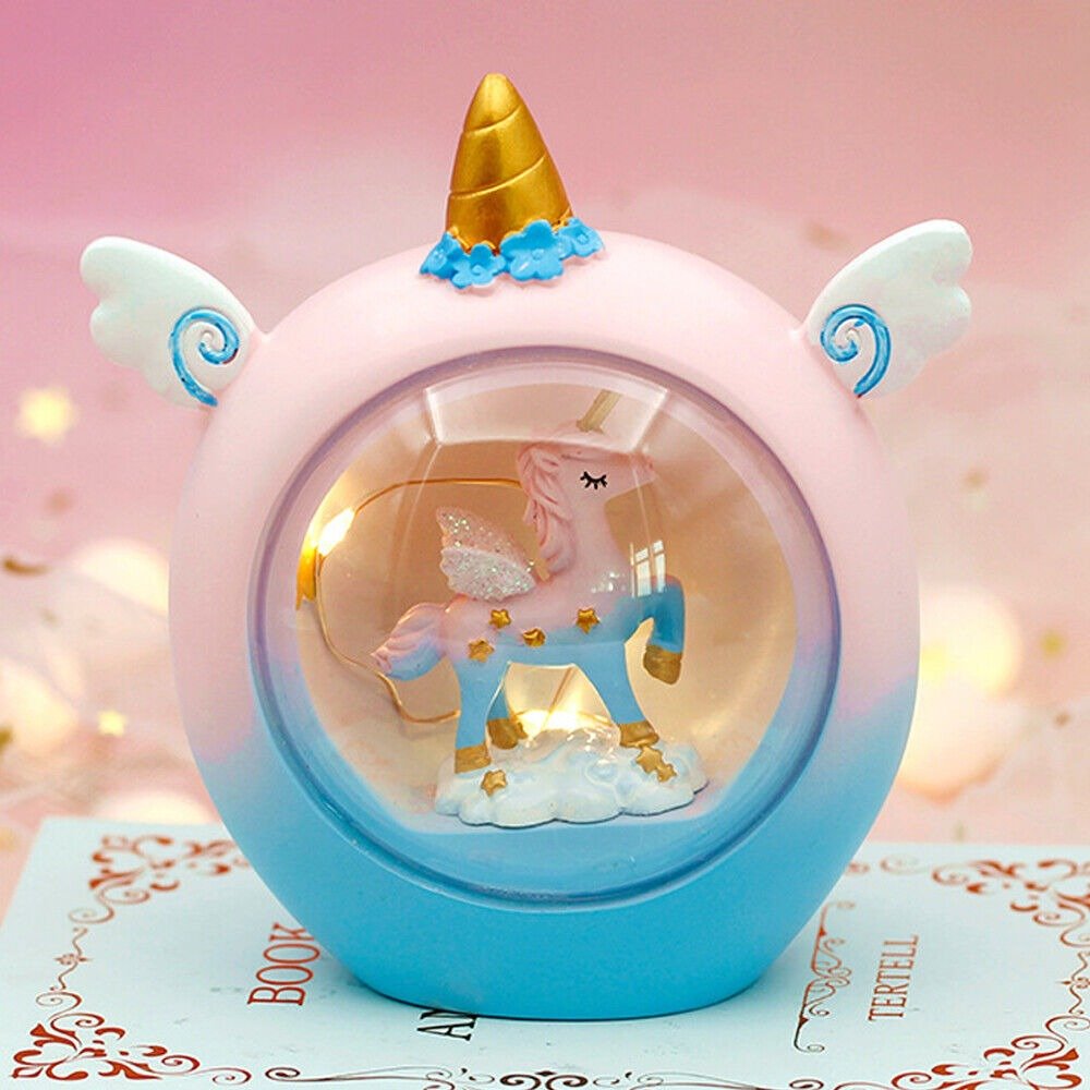 Gifts for Girls Age 3-9 Year Old Kids Toys Room Unicorn Moon Night Light Crafts