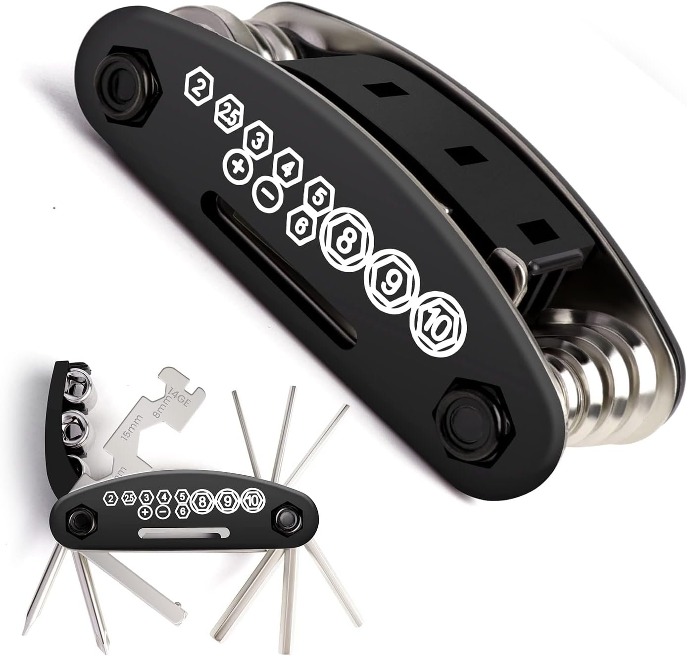 Bike Repair Tool Kit, Multi-function Cycling Multi Tool Set Bag for Mountain Bike