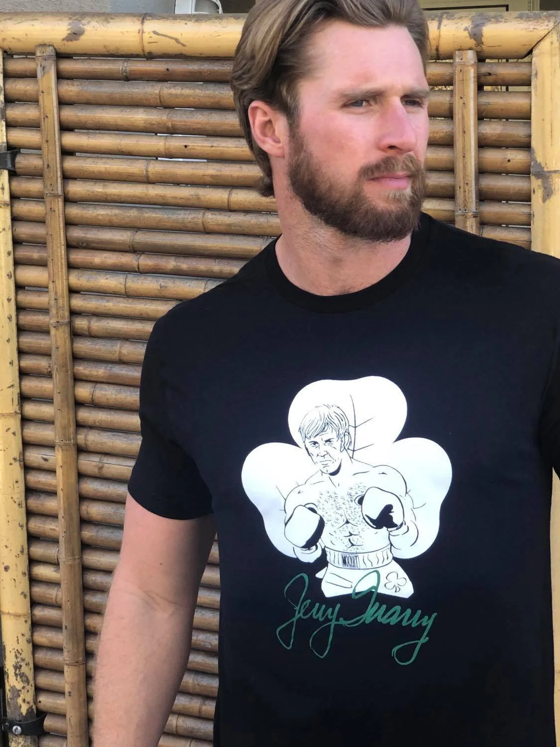 Jerry Quarry "No Quit" T-Shirt Black and White