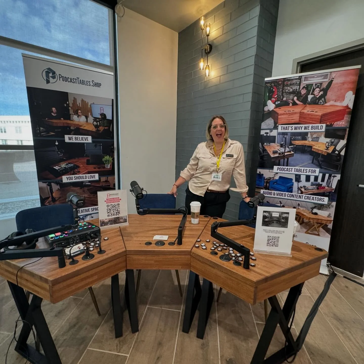 So happy to be here at #smdayict24 as a sponsor this year! We set up a booth with @podcasttables  and invited people to come create reels at our podcast setup. #wichita #marketing