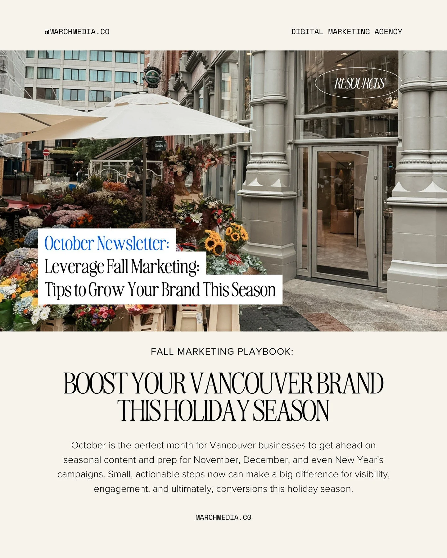 Our Monthly Newsletter has dropped! 📨⁠
⁠
October feels like a season of transition, cooler days, cozy vibes, and a chance to reset. 🍂  It&rsquo;s also a powerful time for businesses to set the tone heading into the holiday season.⁠
⁠
In this month&