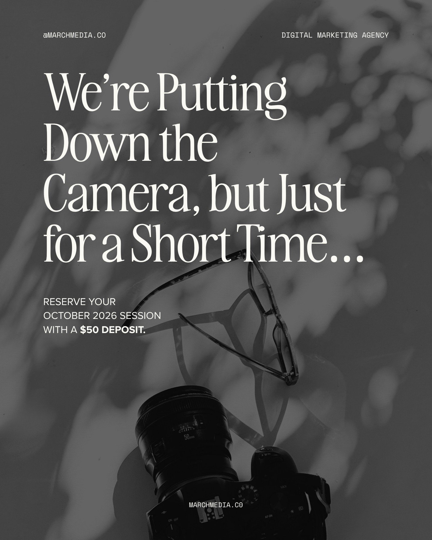 A little reminder for all the planners out there... 👋🏻⁠
⁠
We're currently accepting pre-bookings for October 2026 brand photography sessions.⁠
⁠
If fresh brand imagery, updated headshots, website content, or a content library refresh has been sitti