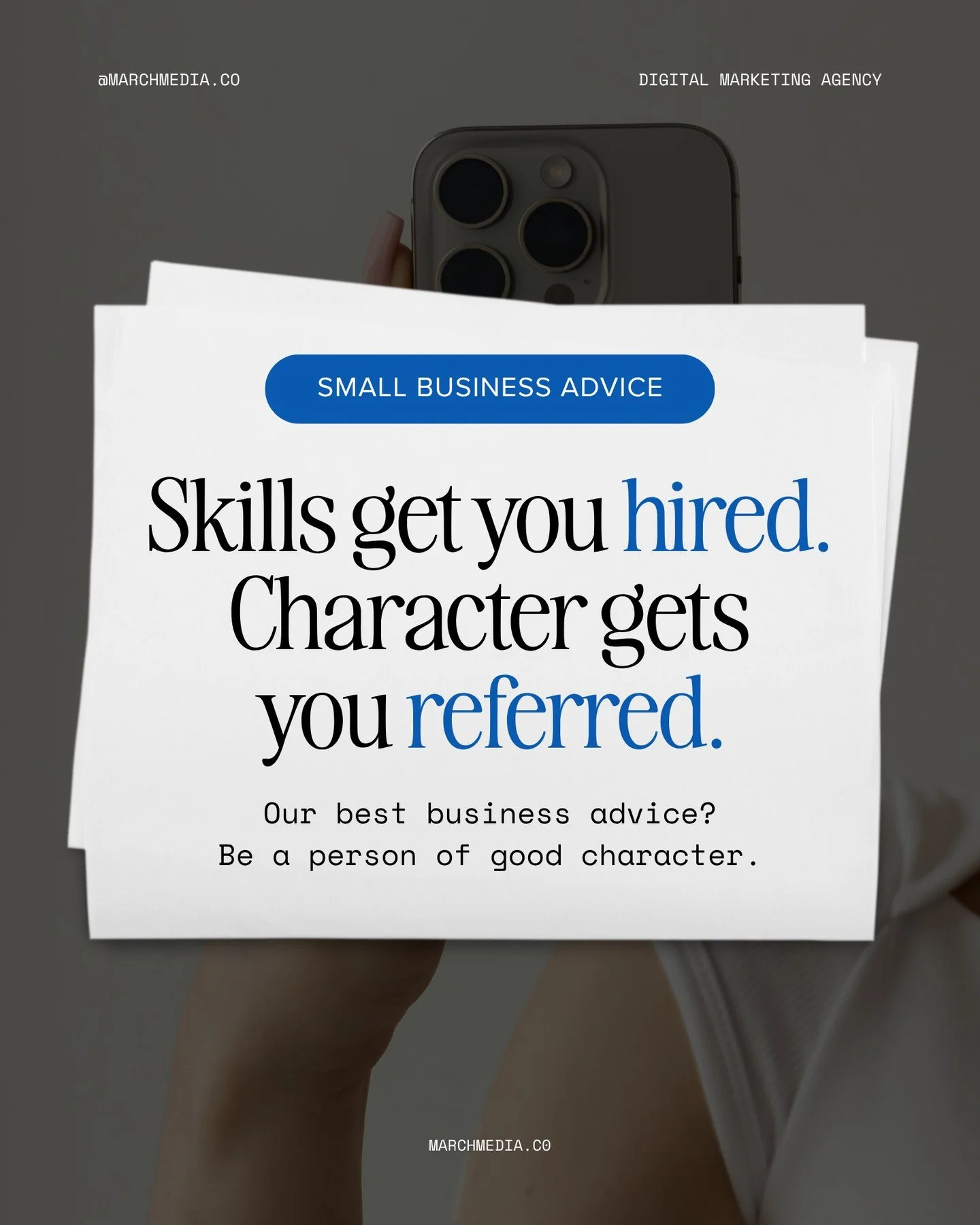 Marketing trends will change.⁠
Algorithms will change.⁠
Even industries will change.⁠
⁠
But being someone people can count on never goes out of style.⁠
⁠
✨ Set realistic expectations and then exceed them.⁠
✨ Be where you say you're going to be.⁠
✨ Go