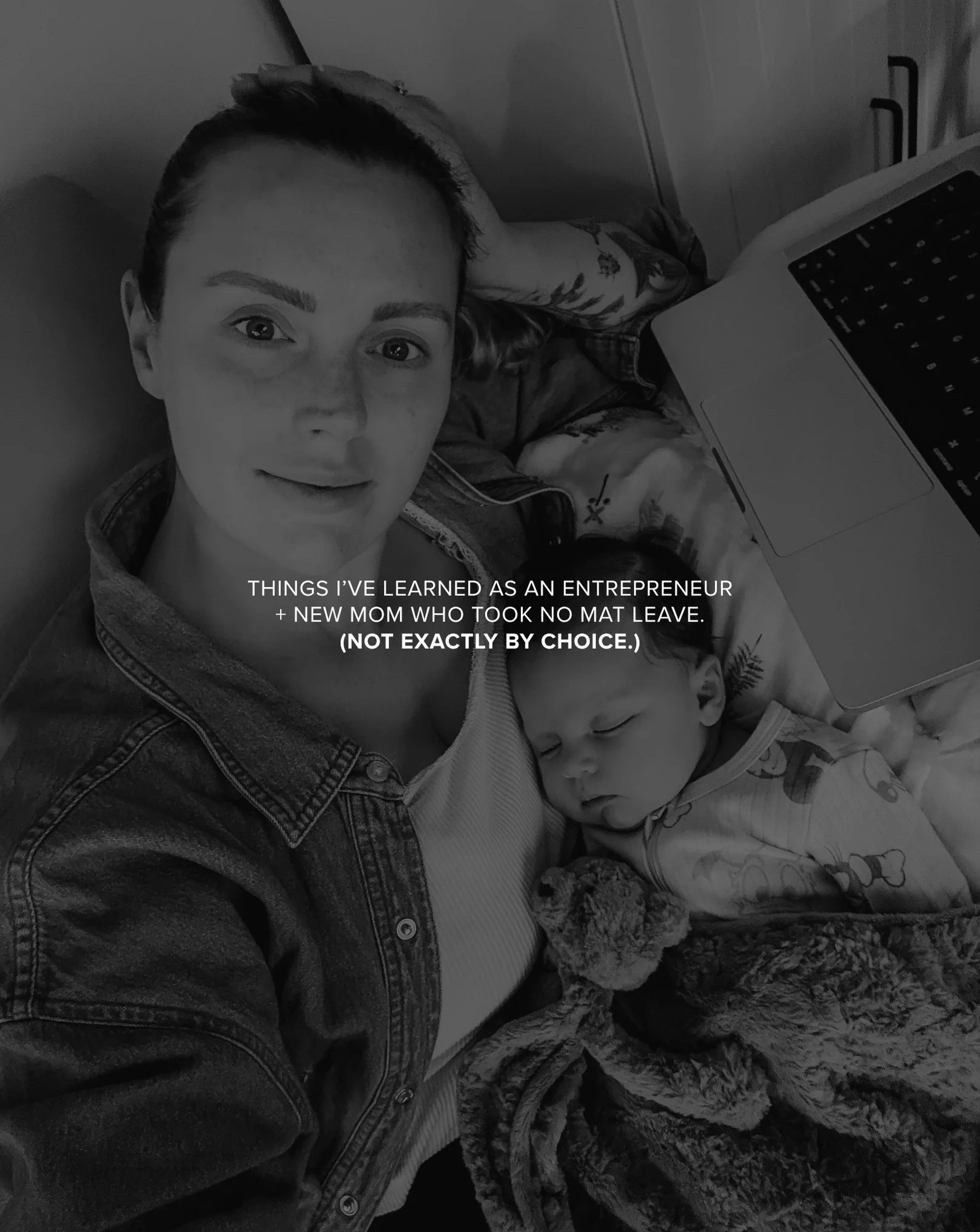 One thing I didn&rsquo;t expect about becoming a mom? I&rsquo;d actually really enjoy continuing to work. 🤍

Because of the structure of EI and being self-employed, I wasn&rsquo;t able to take a traditional maternity leave from my business. So inste