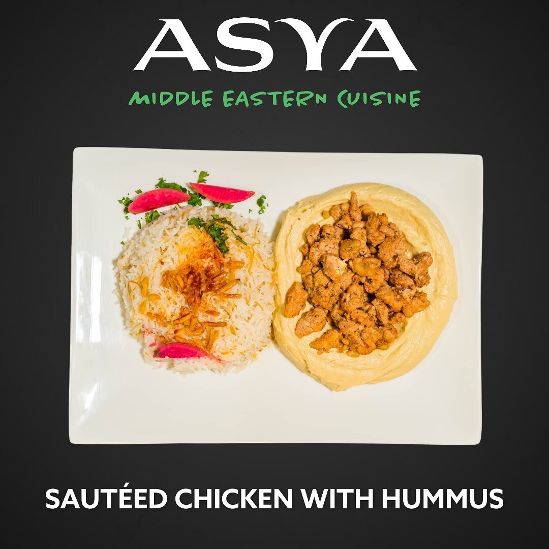 Hey guys check this out and let us know what you think of it!! Or if you have tried it also let us know what you think of it!! 🙏🏼 #asyamiddleeasterncuisine #sauteedchicken #chicken #chickenlovers #madisonheights #hummus