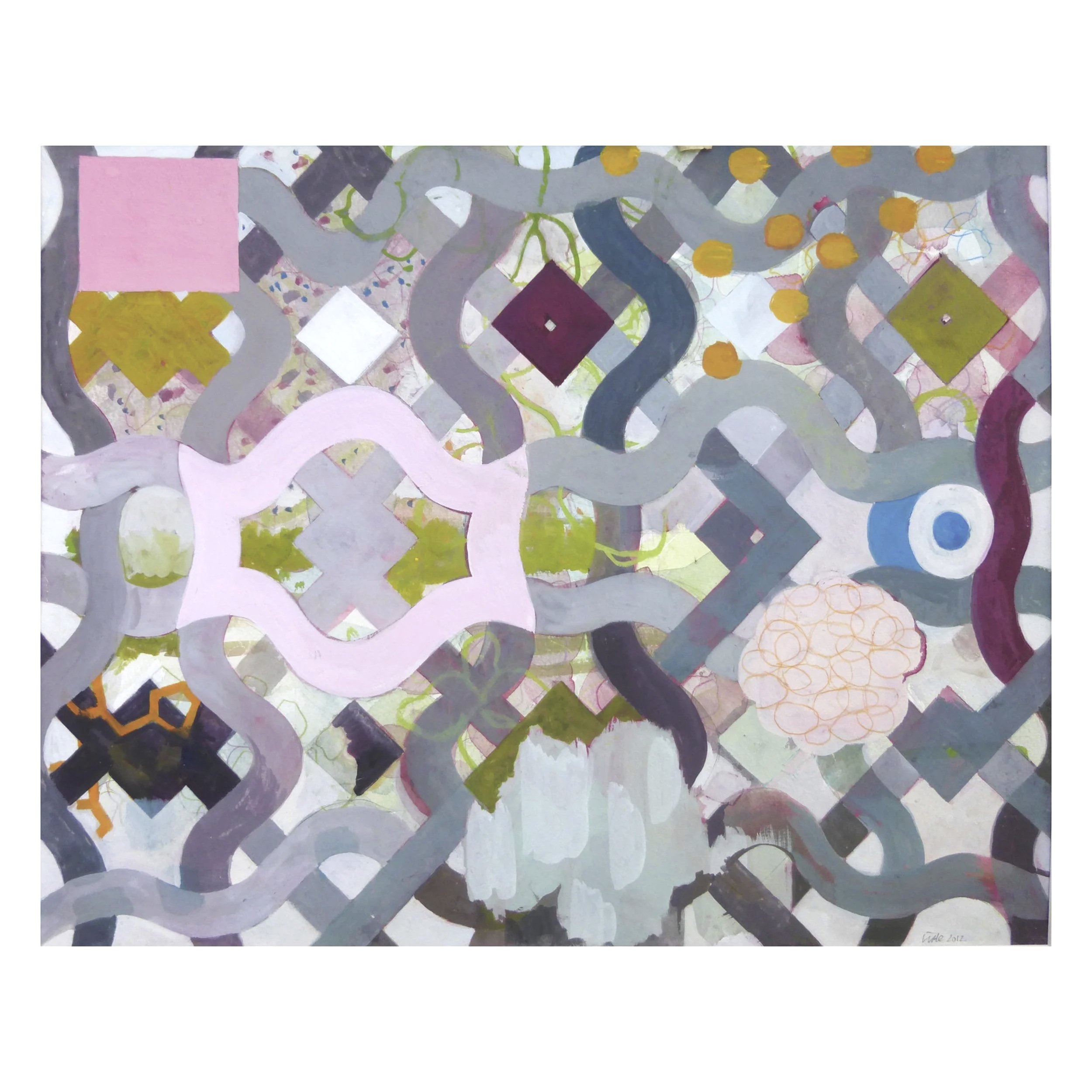Cordoban Door study | 2013 | gouache on paper | 34 x 46cm | Private Collection