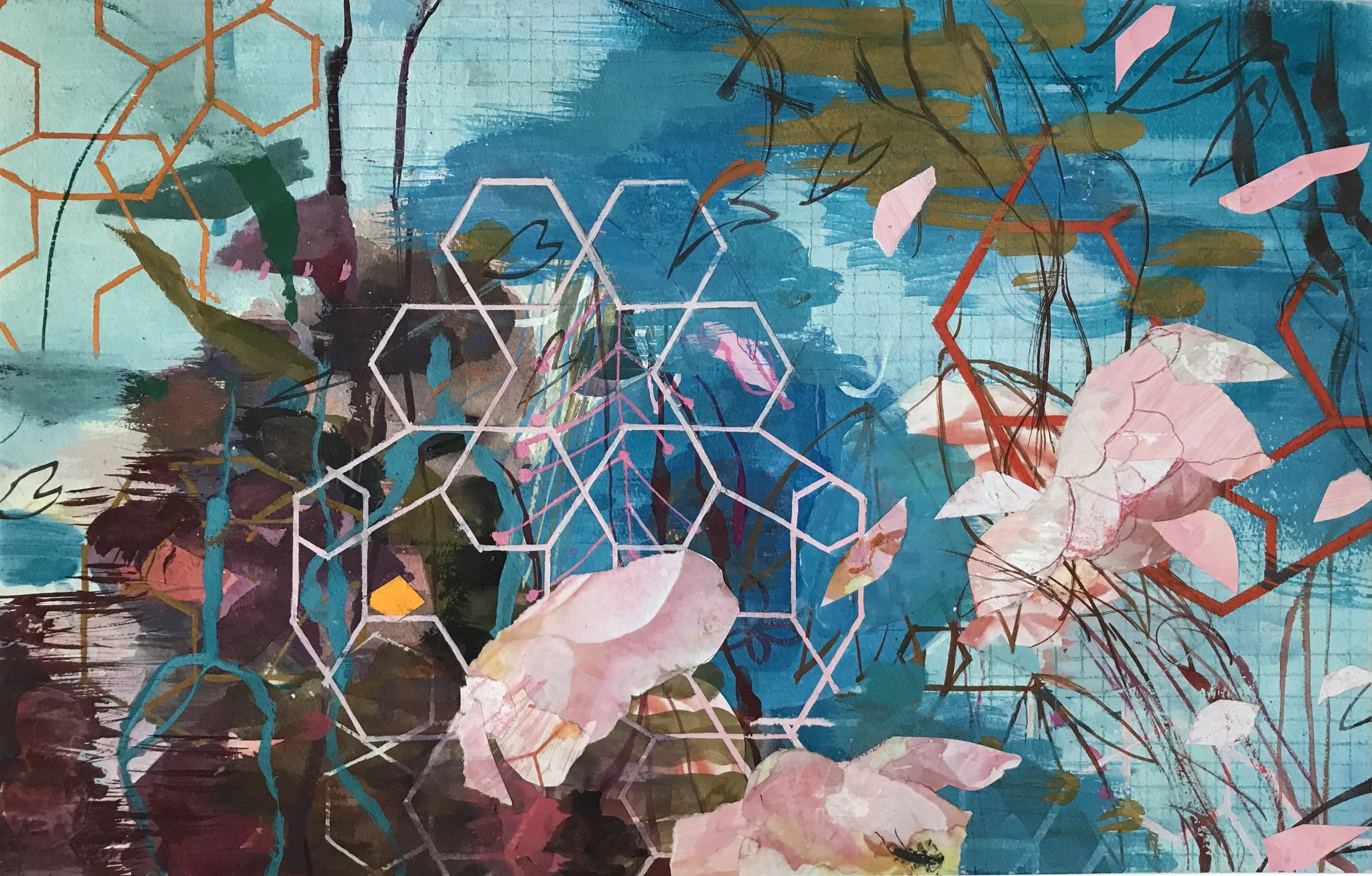 Beyond the Breeze, 2023 gouache and collage 38.5 X 56.jpg