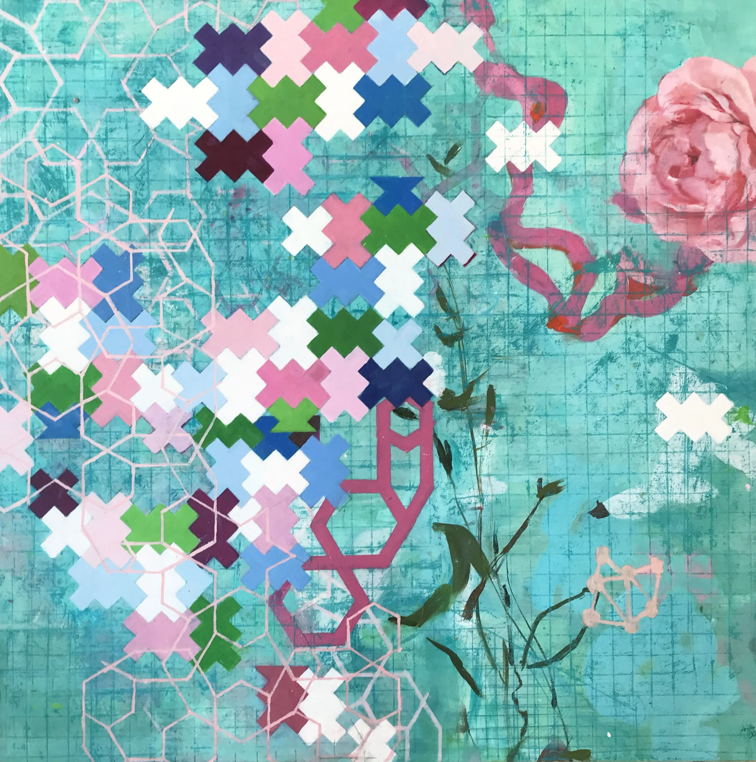 Flutter / 2023 / oil on canvas / 76 x 76cm