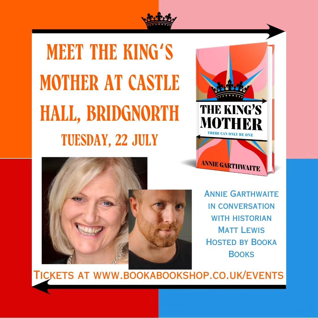 My home town bookshop is playing host to this
 glorious event at Castle Hall in Bridgnorth. And I'll be 'in conversation ' with one of my favourite people - historian, Wars of thd Roses expert, and biographer of both Richard III and Richard Duke of Y